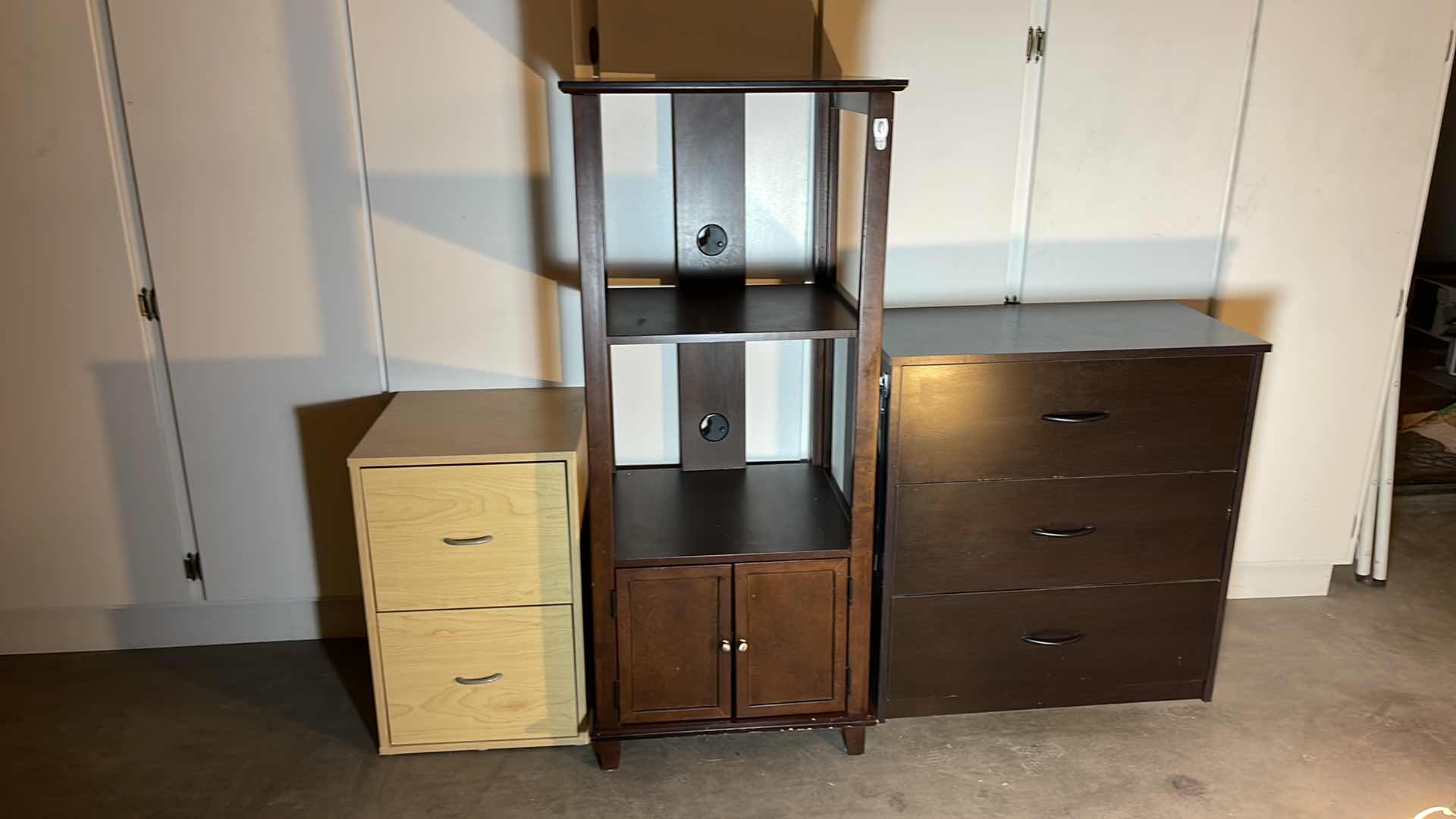 Photo 2 of ENTERTAINMENT CENTER / FILING CABINET AND OFFICE STORAGE DRAWERS