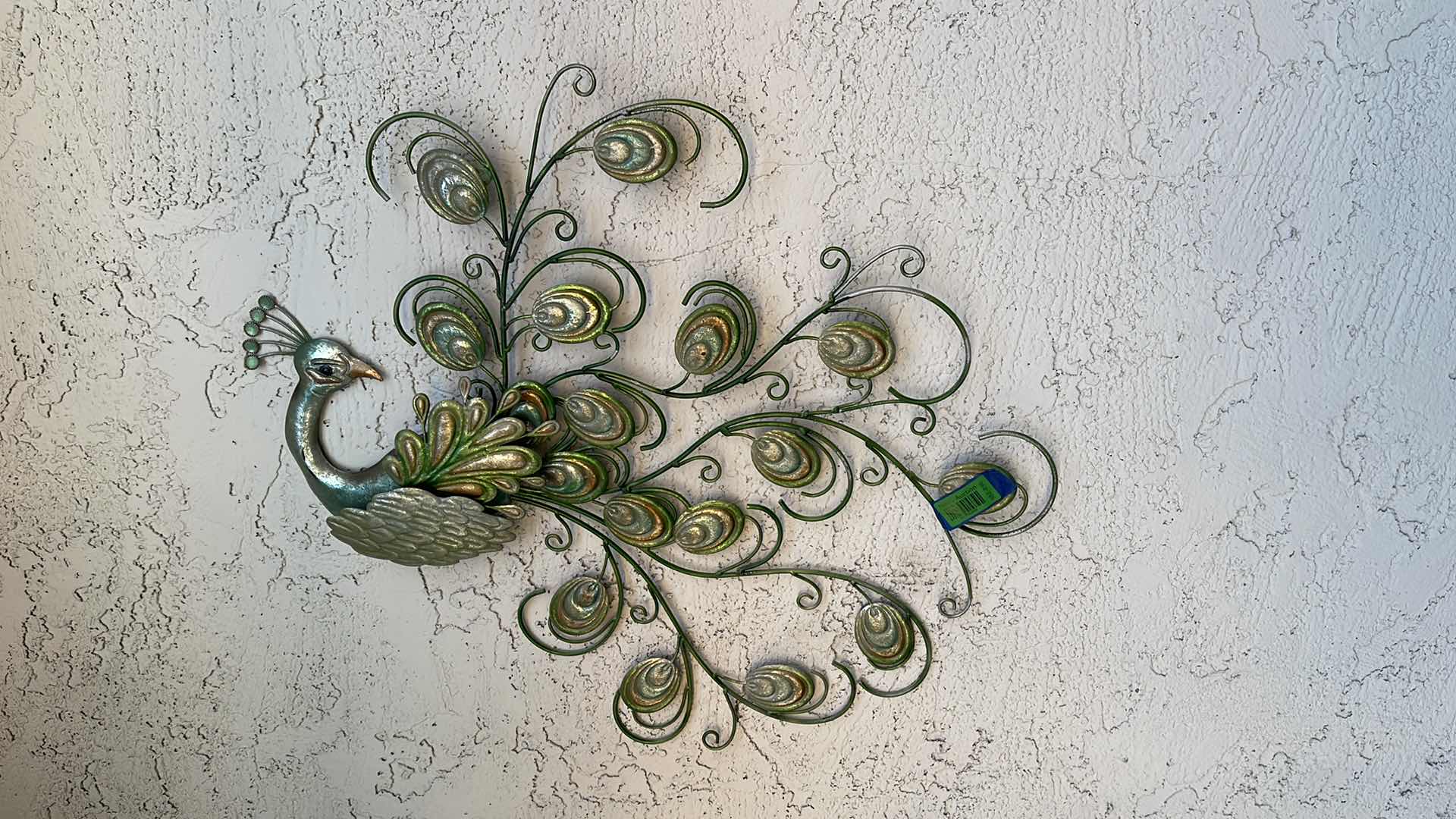 Photo 1 of METAL PEACOCK WALL ART 31” x 28” 