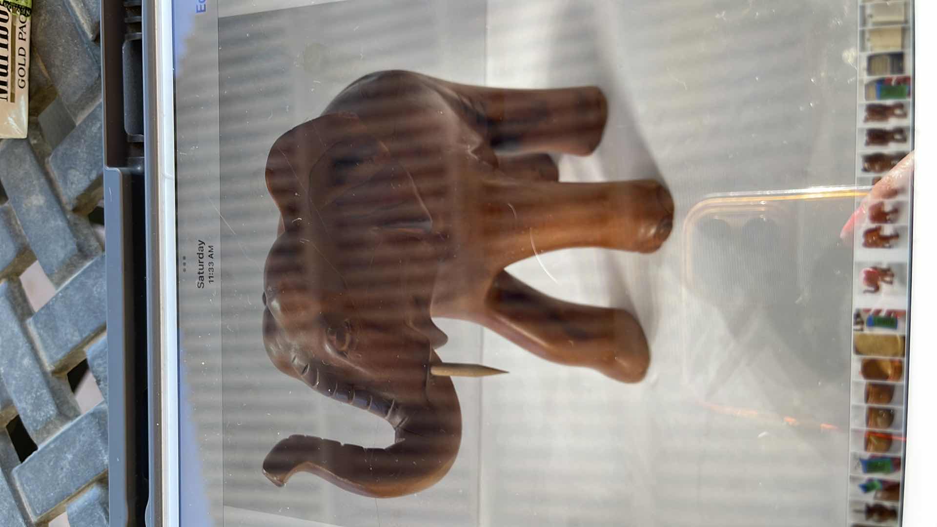 Photo 1 of HANDCRAFTED CARVED LUCKY ELEPHANT