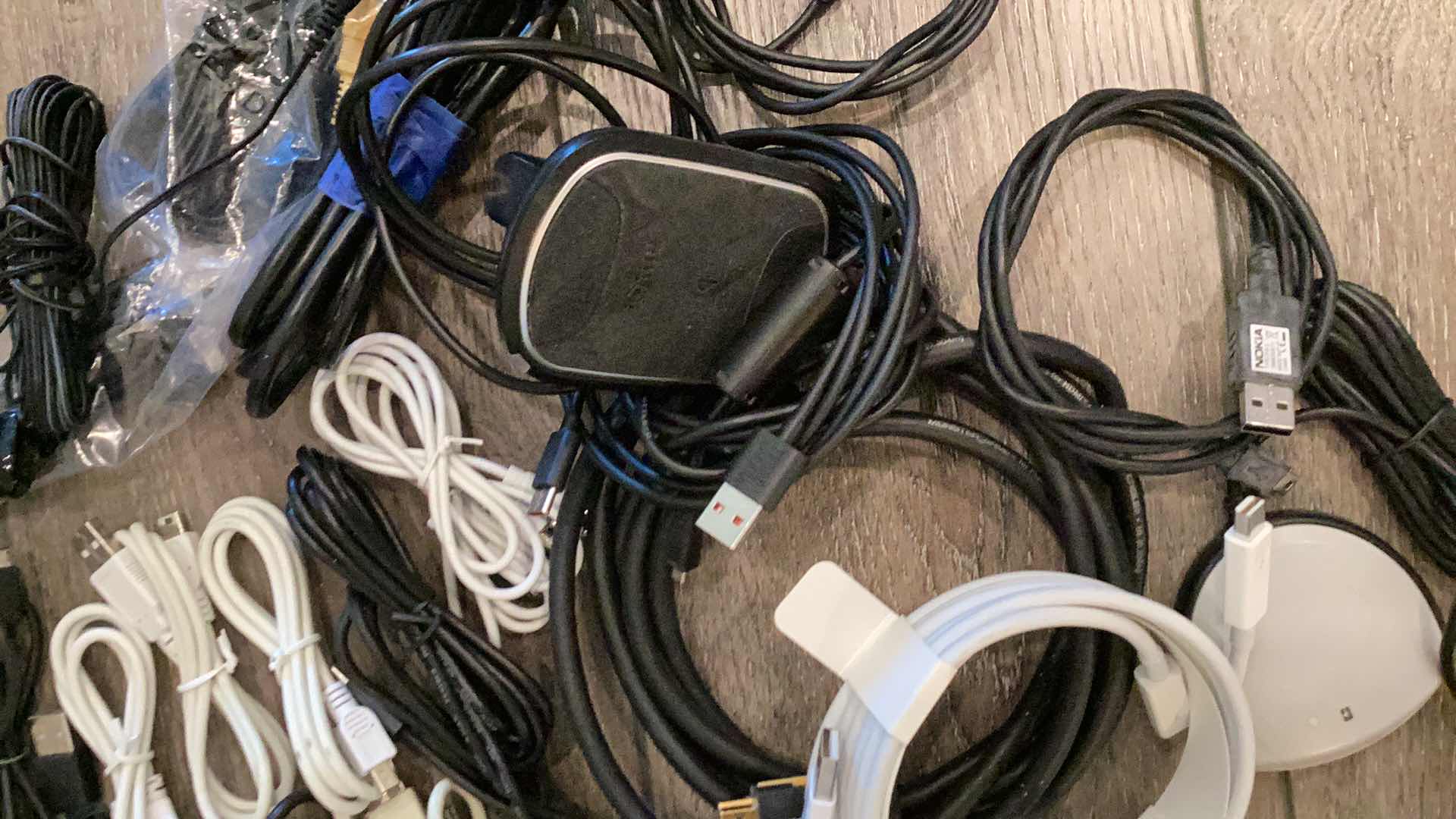 Photo 1 of ASSORTED CHARGER CABLES
