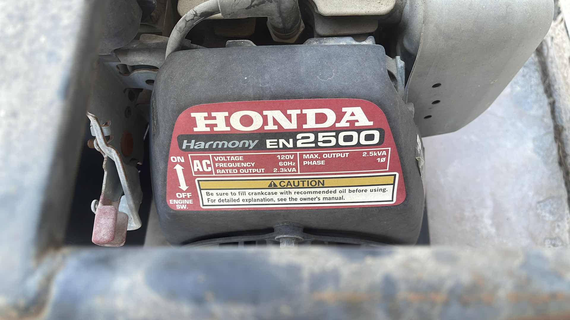 Photo 2 of HONDA HARMONY GENERATOR