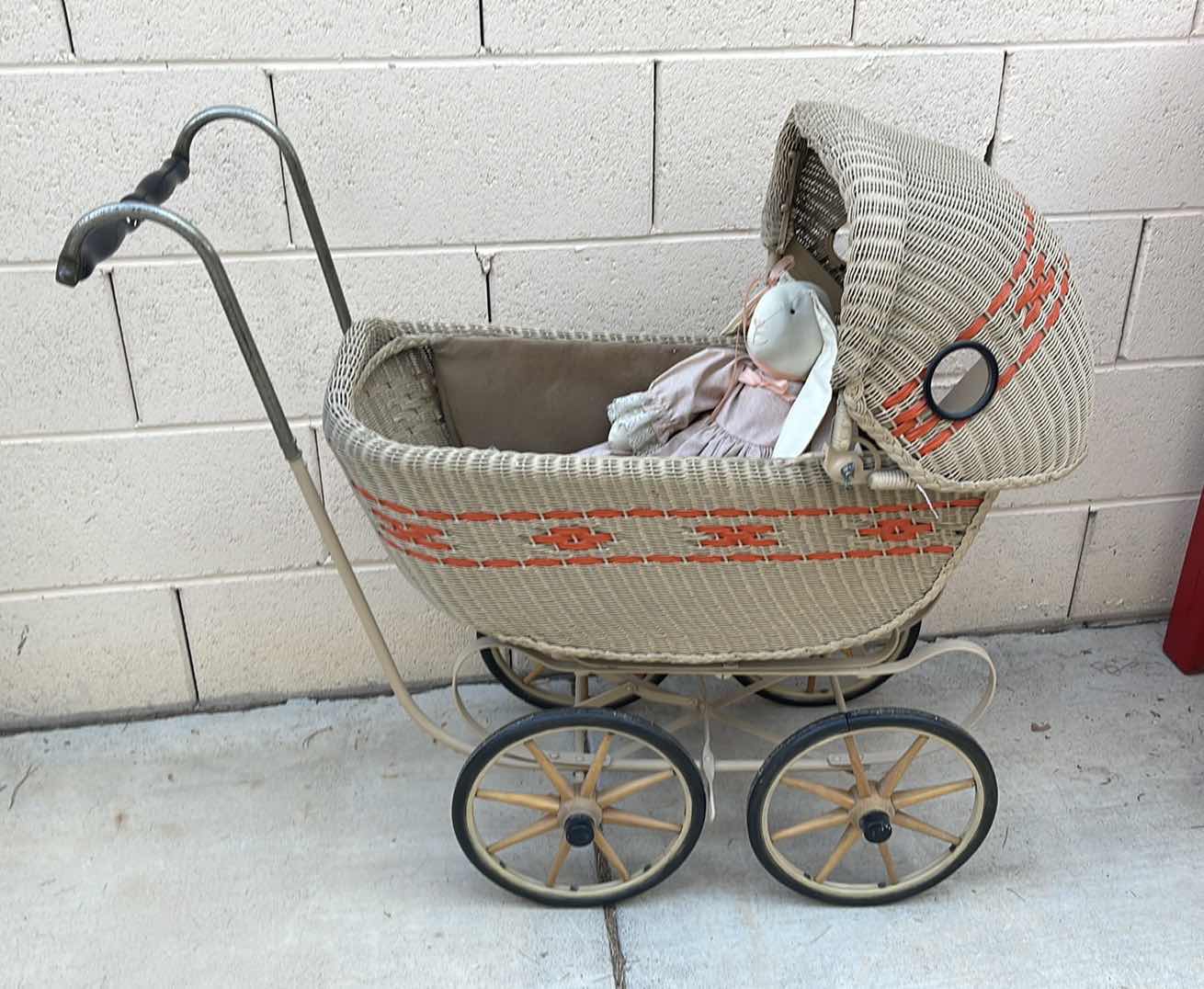 Photo 1 of VINTAGE WICKER BUGGY 12”x33”x31”