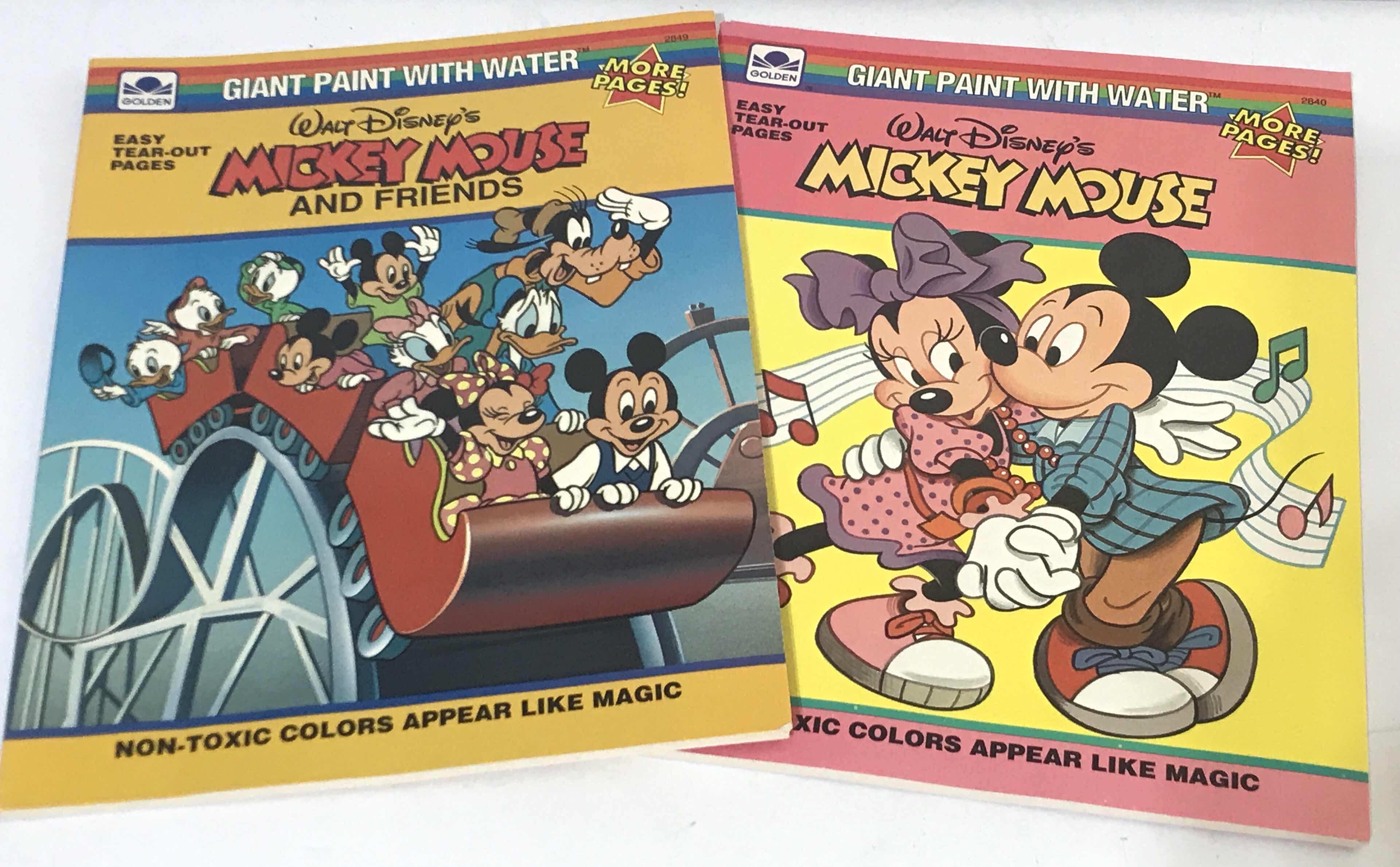 Photo 2 of VINTAGE WALT DISNEY’S  MICKEY MOUSE COOKBOOK / MICKEY MOUSE AND FRIENDS PAINT WITH WATER BOOKS