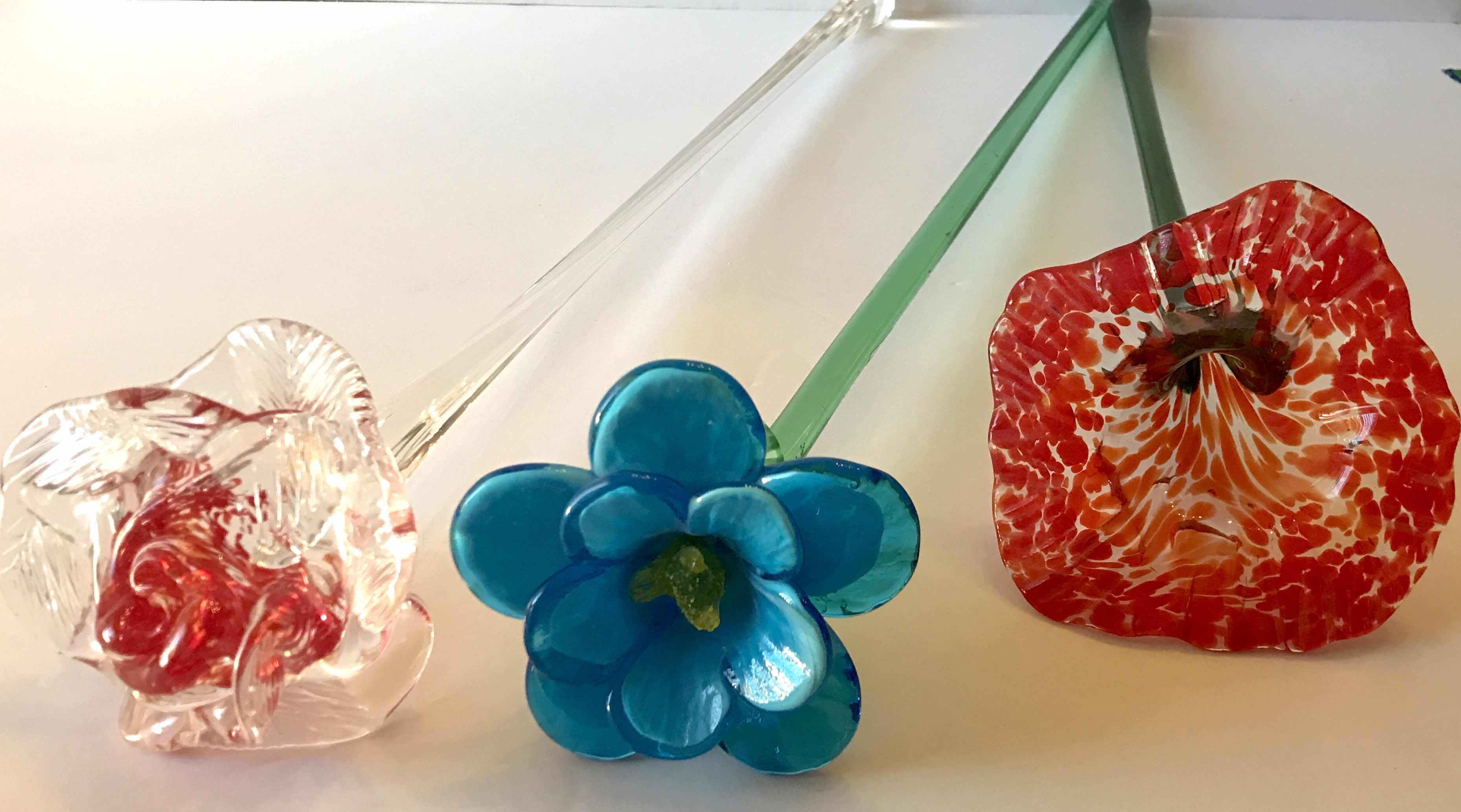 Photo 1 of HANDBLOWN GLASS FLOWERS