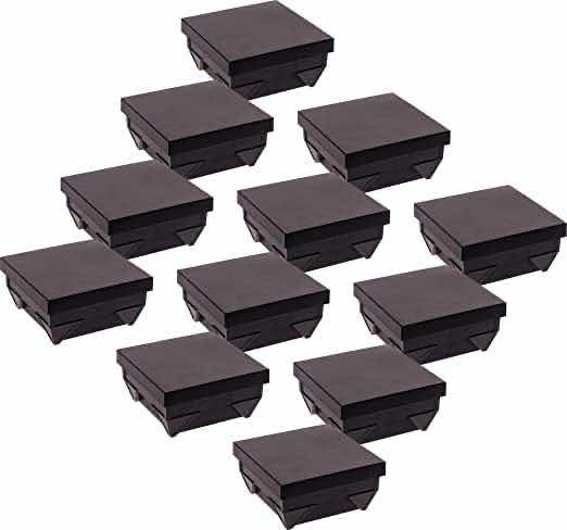 Photo 1 of GREENLIGHTING 12 PACK PARADIGM POST CAP COVER FOR 4x4 NOMINAL WOOD POST - BLACK