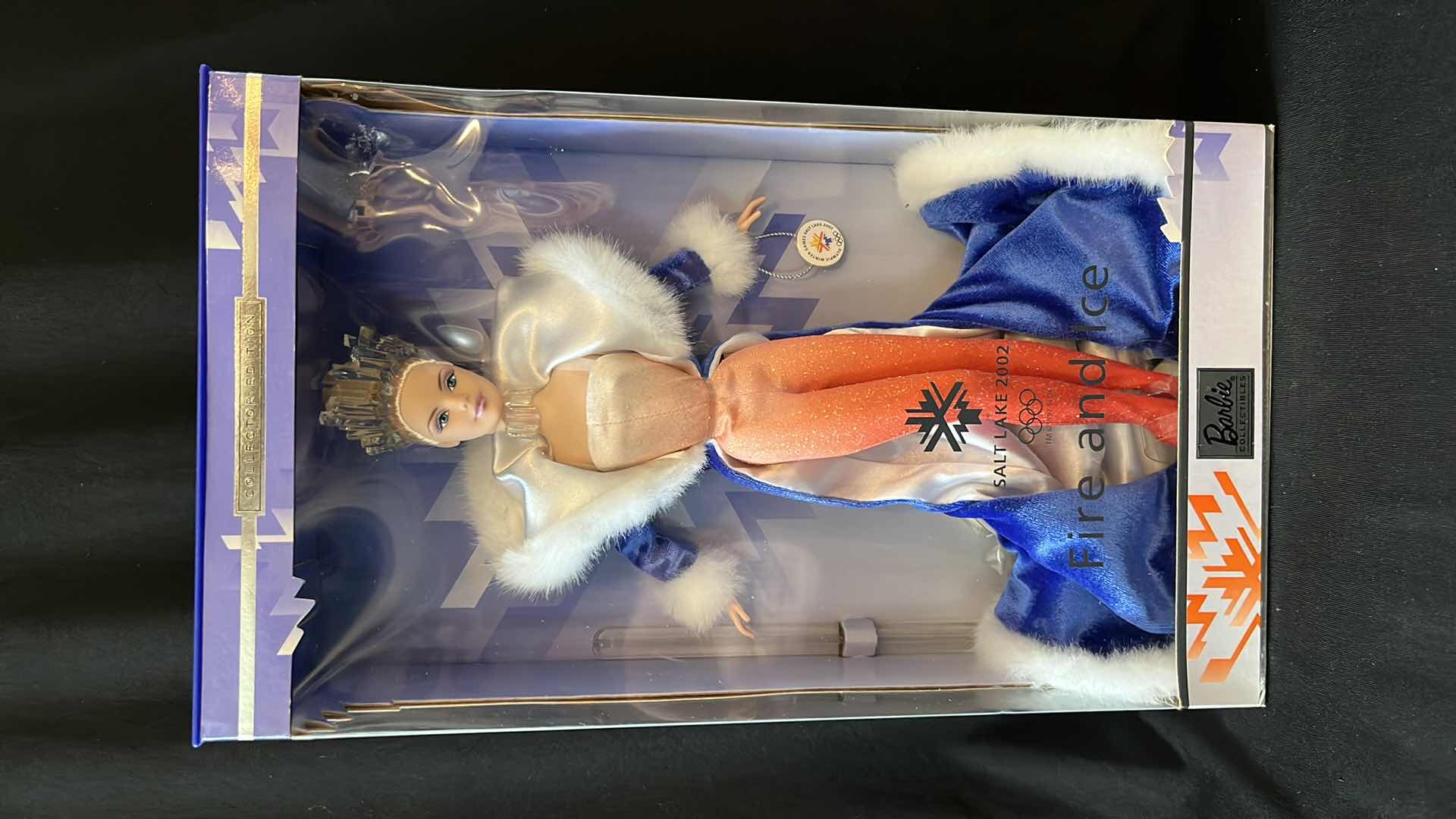 Photo 1 of MATTEL COLLECTOR EDITION SALT LAKE CITY 2002 OLYMPICS FIRE AND ICE BARBIE 2001 (53511)