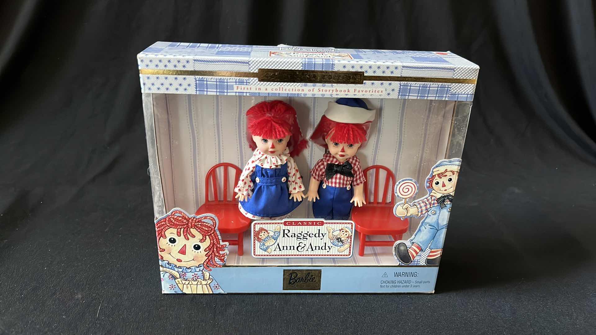 Photo 1 of MATTEL KELLY & TOMMY CLASSIC BARBIE COLLECTIBLES RAGGEDY ANN & ANDY DOLL SET 1999 (24639)