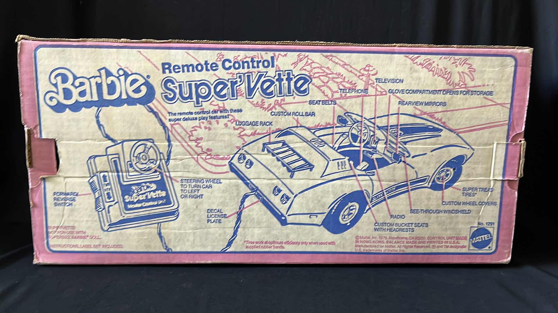 Photo 4 of MATTEL BARBIE REMOTE CONTROL SUPER’VETTE 1979 (1291)