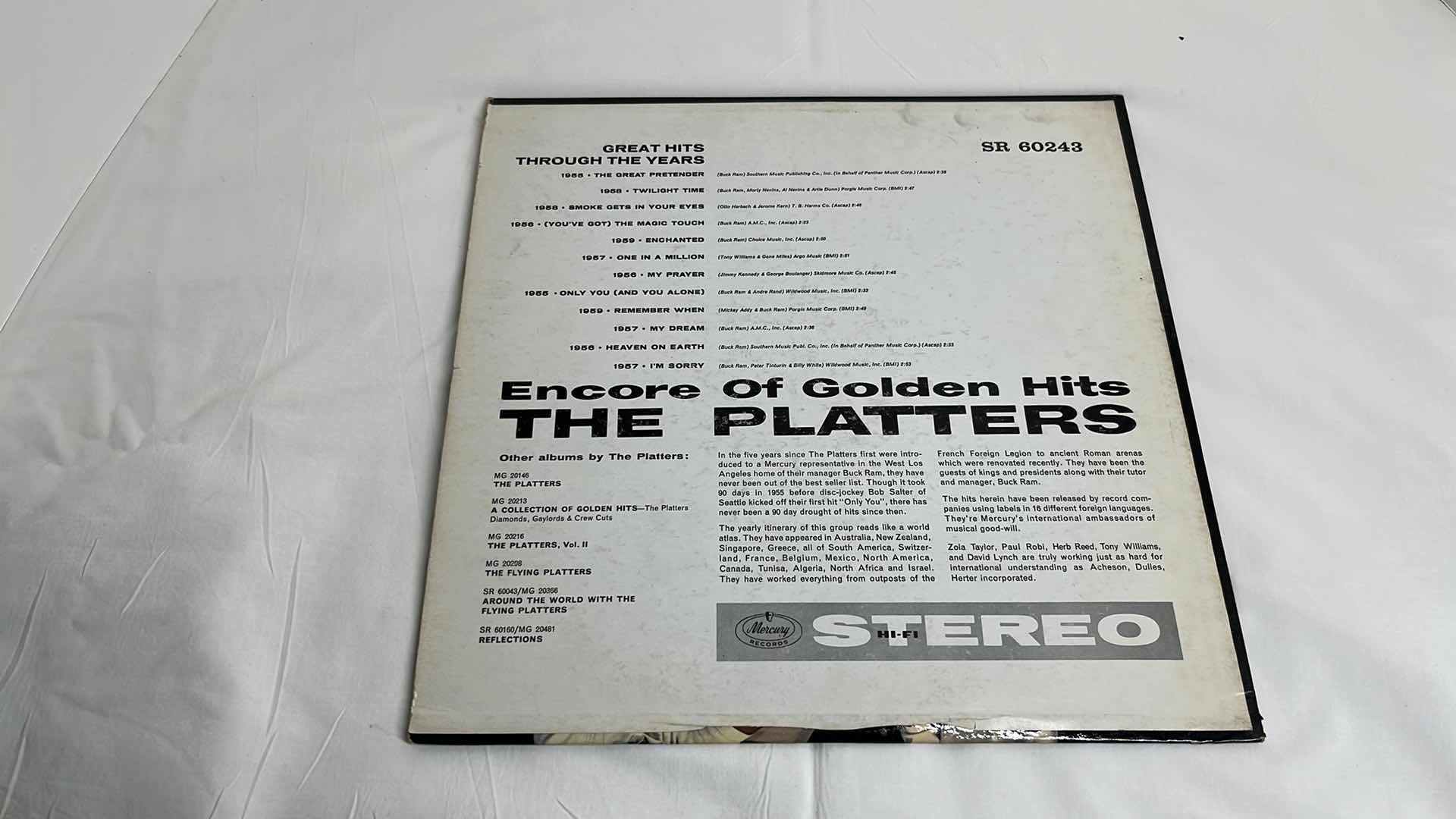 Photo 6 of THE PLATTERS ENCORE OF GOLDEN HITS & OTIS REDDING THE DOCK OF THE BAY VINYL RECORDS
