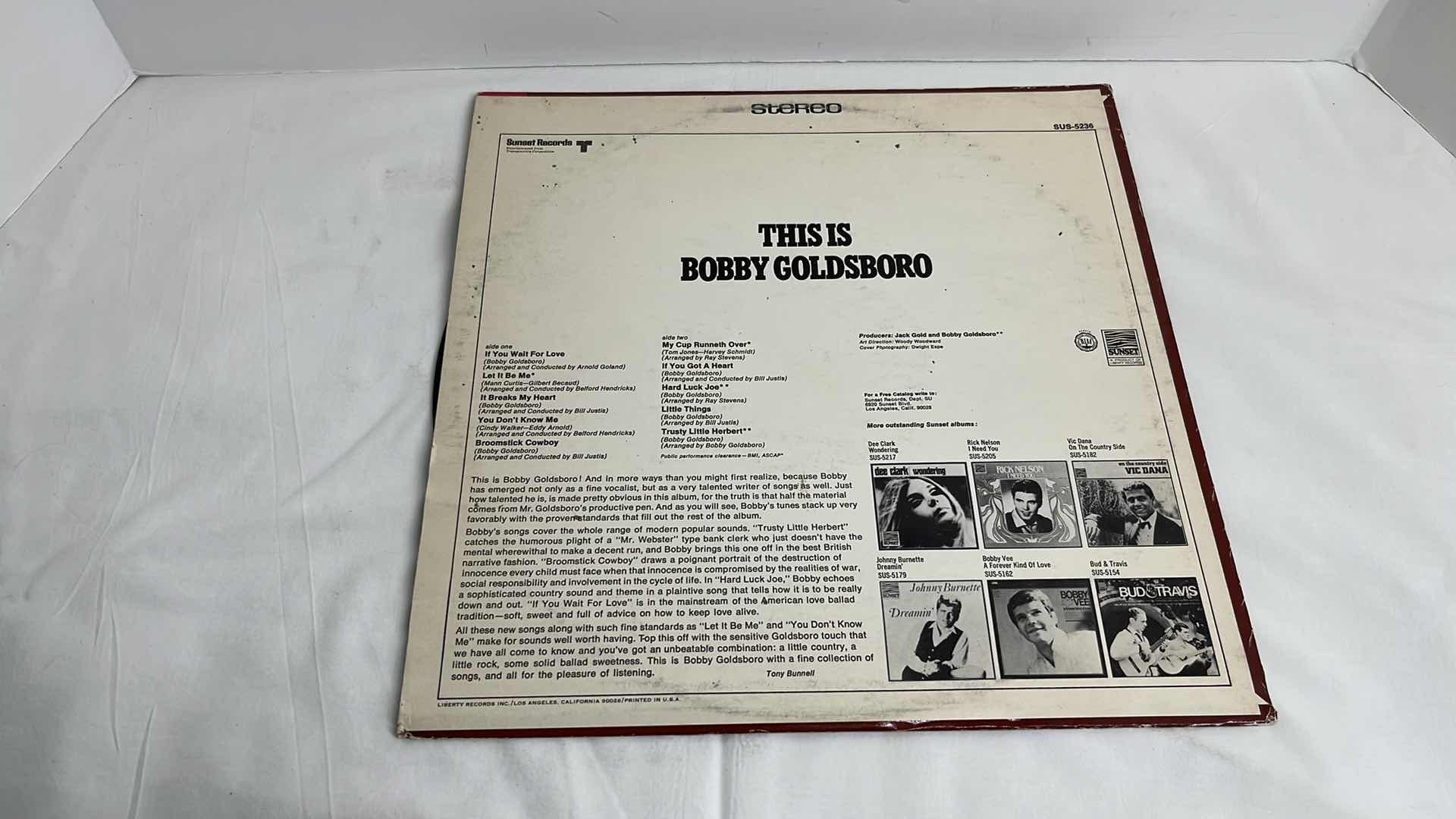 Photo 11 of BOBBY GOLDSBORO VARIOUS VINYL ALBUMS (3)