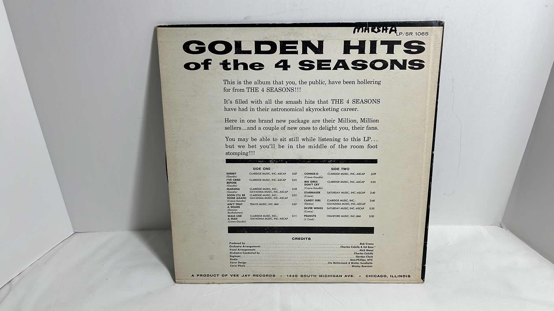 Photo 3 of GOLDEN HITS OF THE 4 SEASONS & UNITED RECORDS 12 ORIGINAL ARTIST HITS VOL 1 VINYL ALBUMS