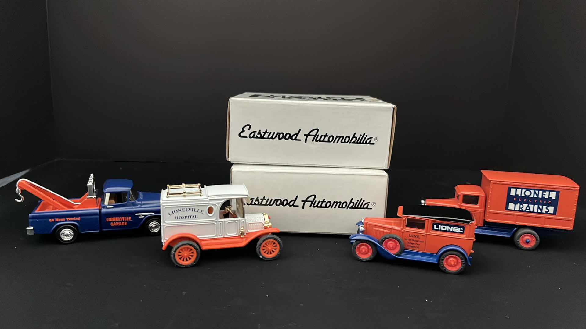 Photo 6 of ERTL COLLECTIBLES, EASTWOOD AUTOMOBILIA TRANSPORTATION COLLECTIBLES LIONEL ELECTRIC TRAINS DIE CAST VEHICLES (4) STOCK NO 3522 & B518