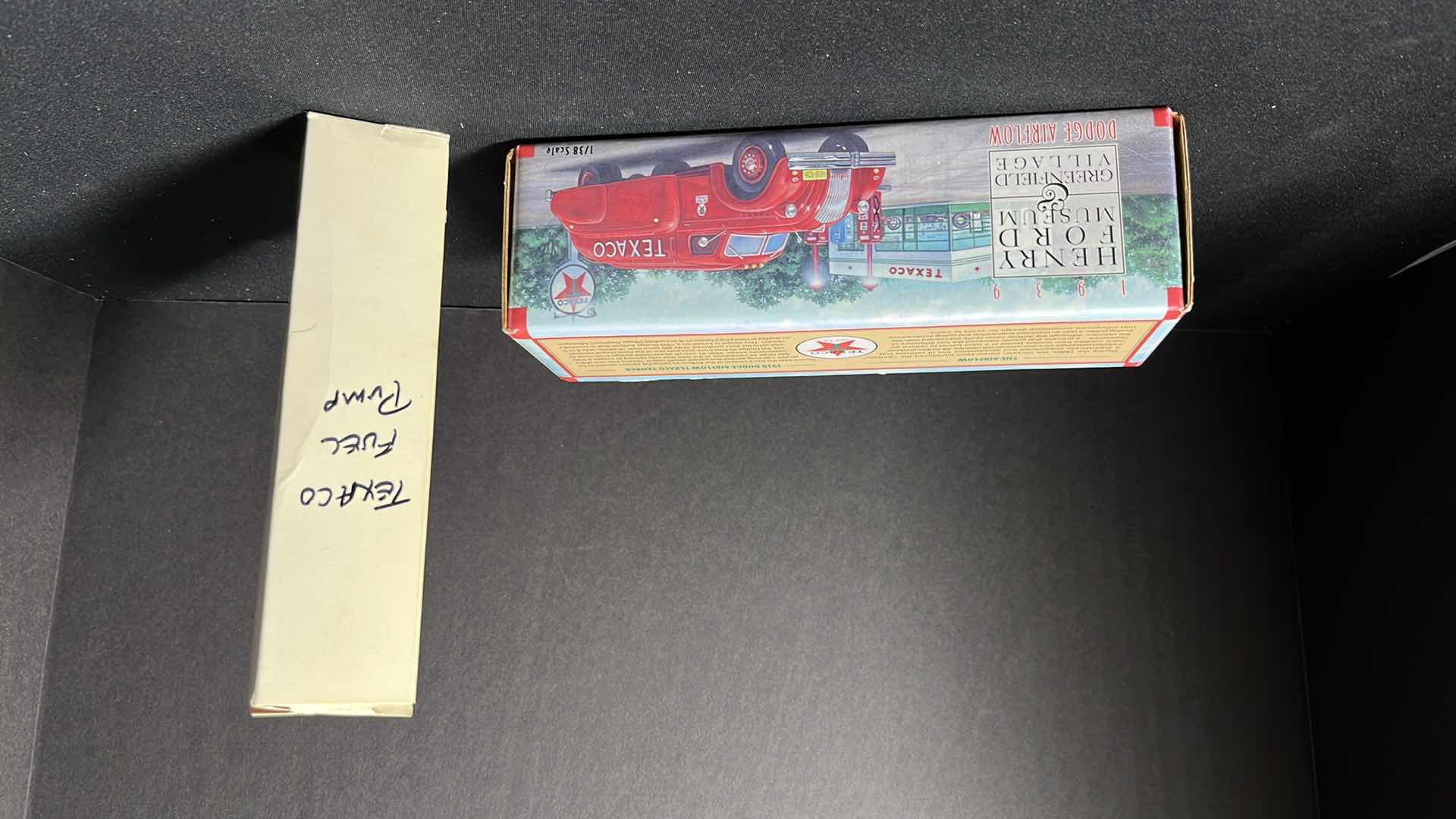 Photo 15 of ERTL COLLECTIBLES, 1997 TEXACO HENRY FORD MUSEUM & GREENFIELD VILLAGE DIE-CAST REPLICA 1939 DODGE AIRFLOW AND VINTAGE MINIATURE GAS CYLINDER PUMP 7.5”
$25
$15