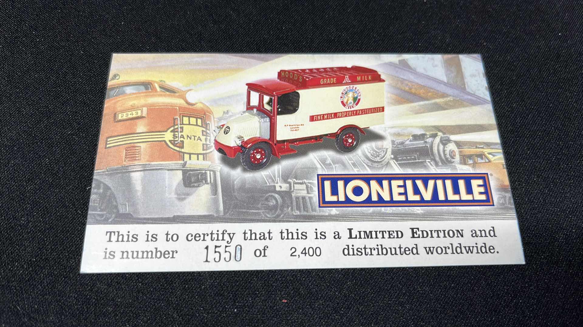 Photo 7 of CORGI CLASSICS INC, LIONELVILLE LIMITED EDITION DIE-CAST REPLICA MACK AC DELIVERY TRUCK H.P. HOOD & SONS MILK US50602
$50