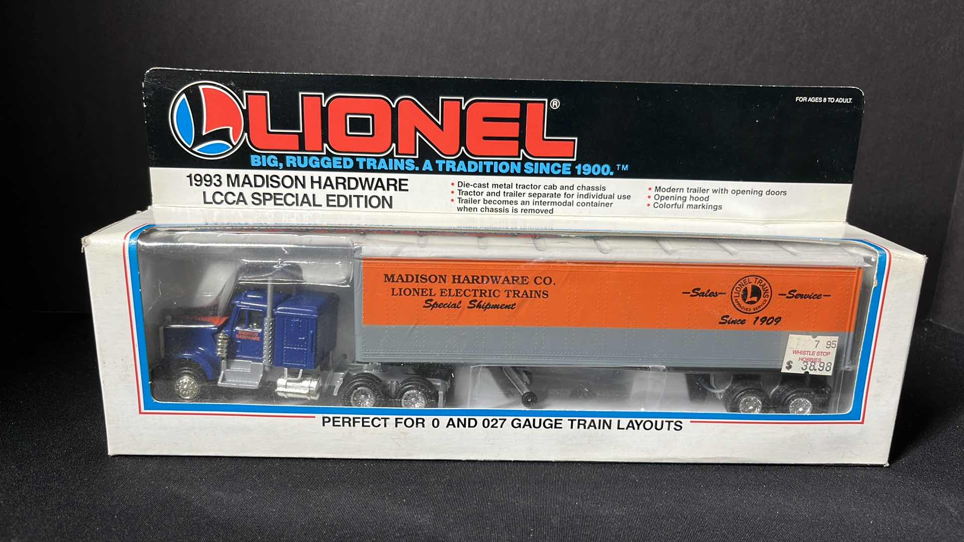 Photo 1 of LIONEL TRAINS INC, MADISON HARDWARE CO. LCCA SPECIAL EDITION TRACTOR & TRAILER 1993 NO 6-12779