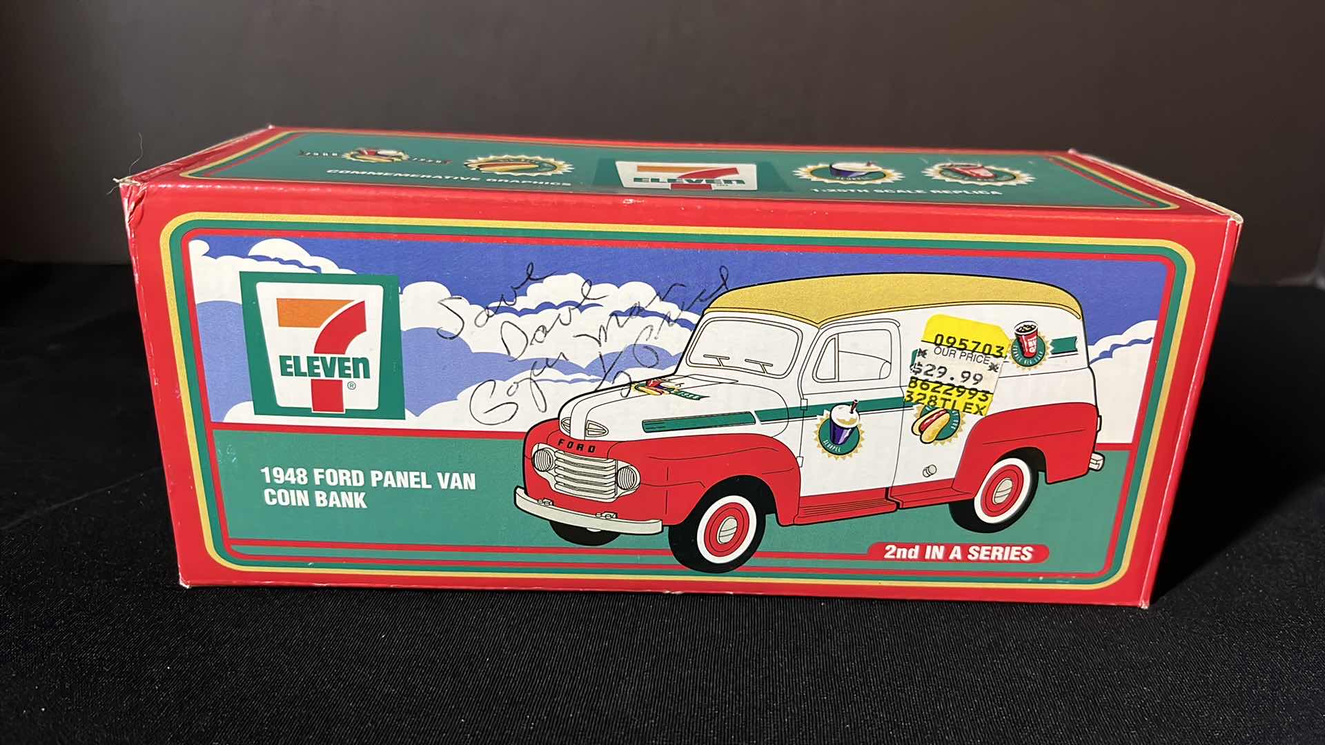 Photo 1 of VINTAGE FORD MOTOR COMPANY 7 ELEVEN 1948 FORD PANEL VAN COIN BANK (STOCK #68036)
