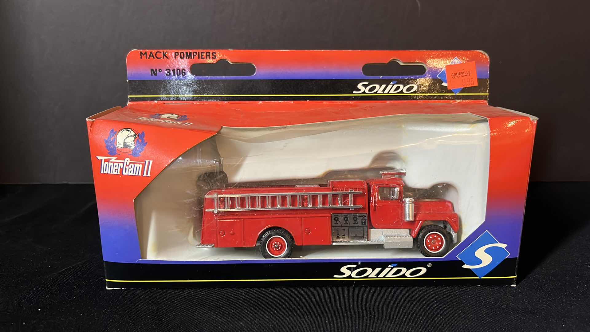 Photo 1 of SOLIDO TONER GAM II DIE-CAST METAL FIRE TRUCK, MADE IN FRANCE 5.5”