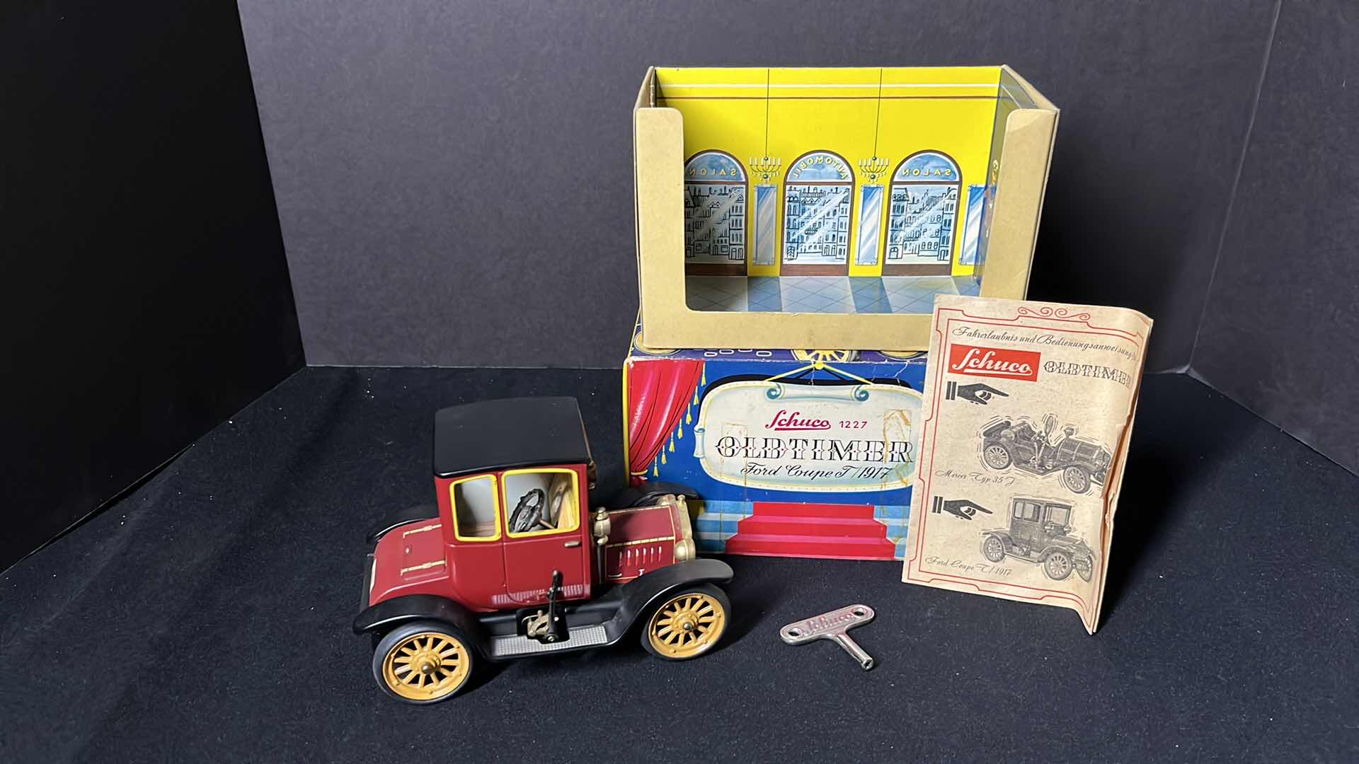 Photo 1 of SCHUCO OLD TIMER FORD COUPE T 1917 W BOX, KEY & BROCHURE (No. 1227)