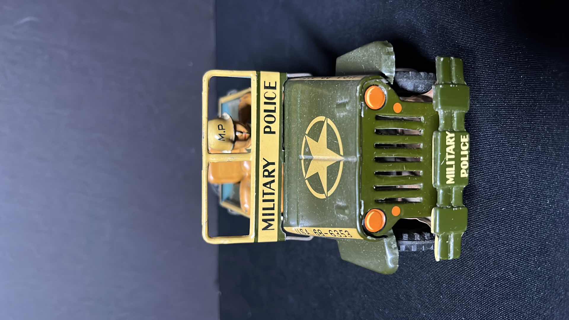 Photo 3 of GW MILITARY POLICE JEEP PREWAR FRICTION TOY, MADE IN JAPAN
