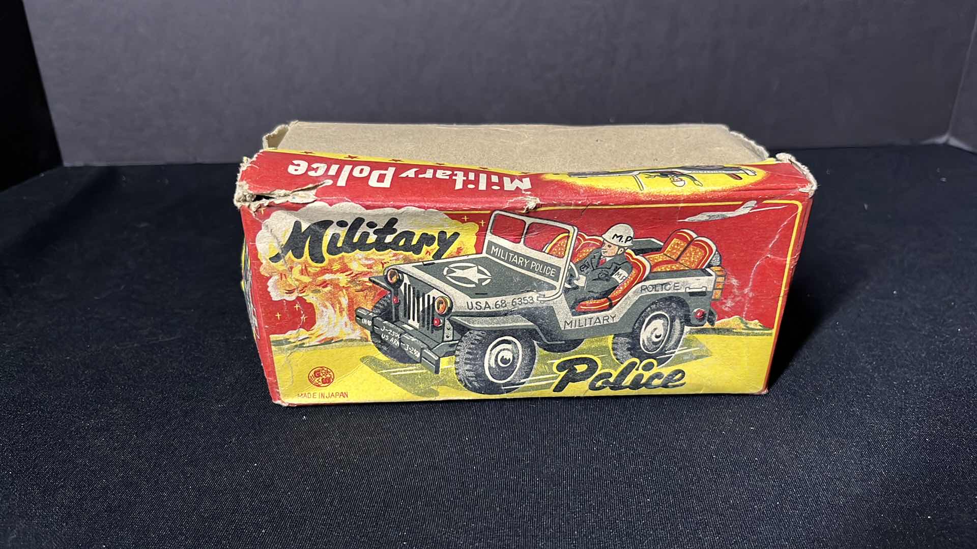 Photo 7 of GW MILITARY POLICE JEEP PREWAR FRICTION TOY, MADE IN JAPAN
