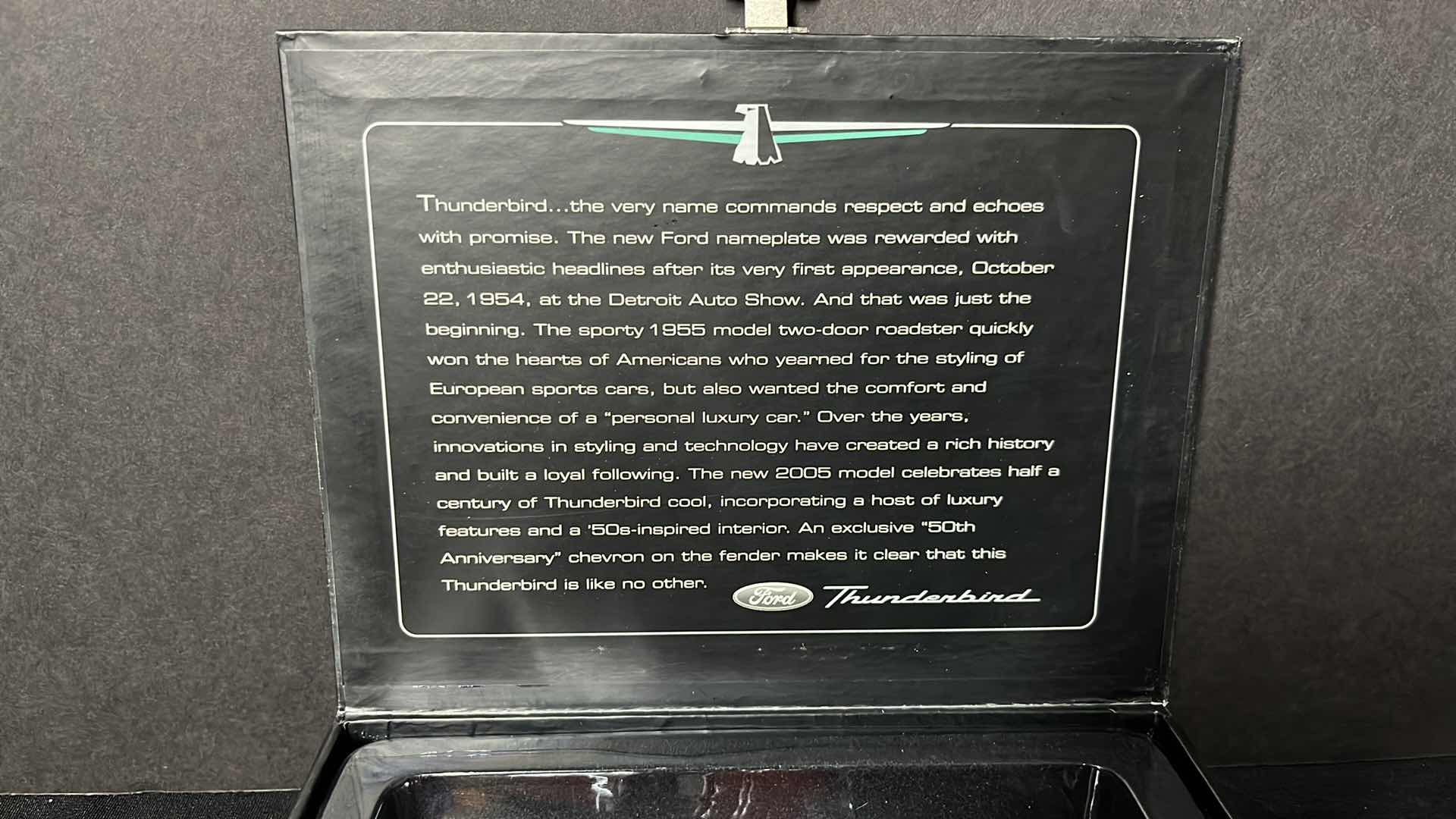 Photo 3 of HALLMARK KEEPSAKE ORNAMENTS FORD THUNDERBIRD 50TH ANNIVERSARY DIE-CAST METAL REPLICA SET, 2005