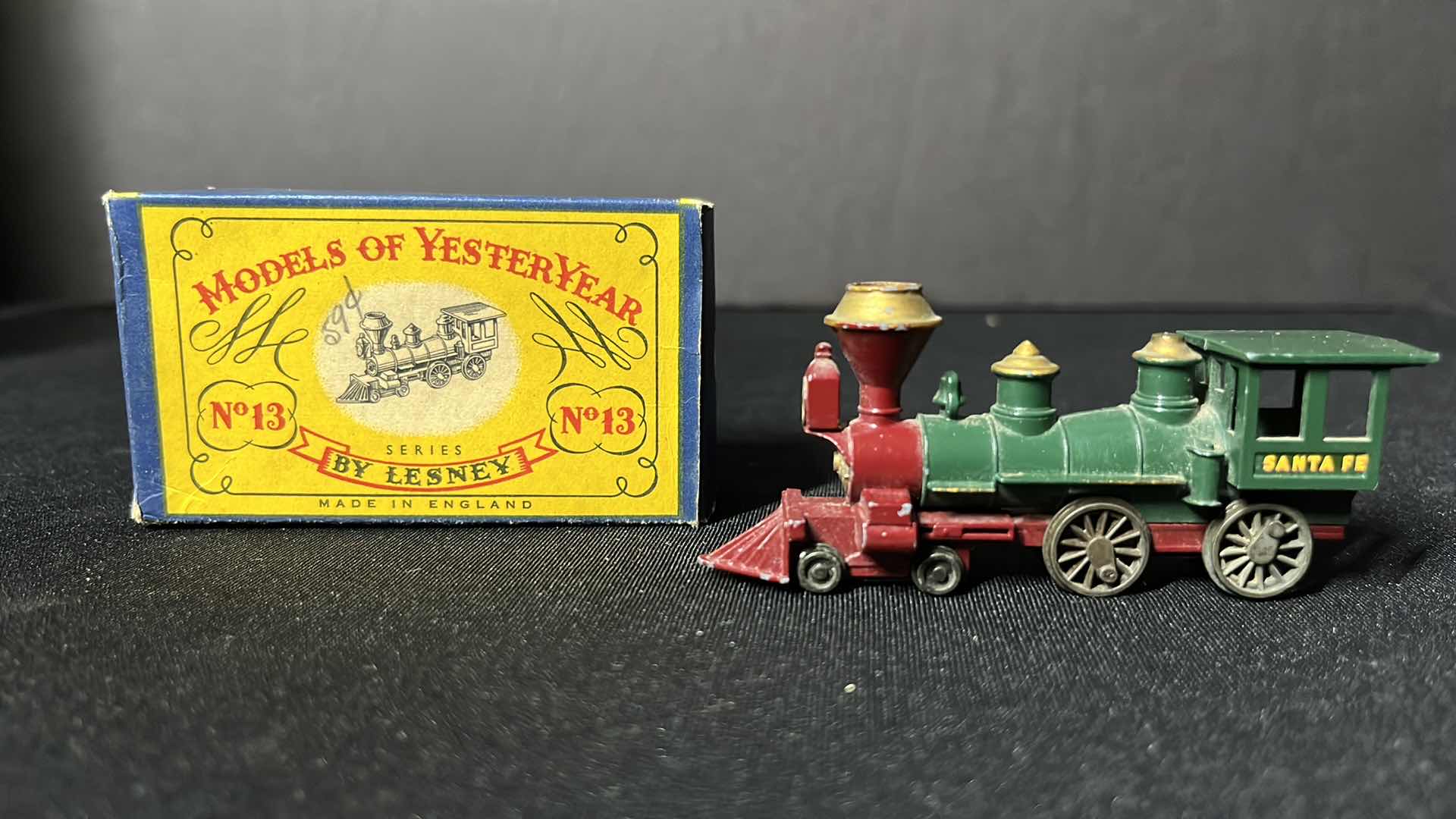 Photo 1 of LESNEY DIE-CAST METAL MODELS OF YESTERYEAR SERIES, NO. 13 SCALE MODEL AMERICAN 4-4-0, 1956-1961