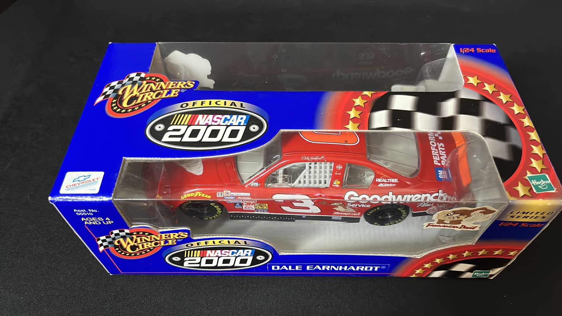 Photo 3 of HASBRO WINNERS CIRCLE NASCAR  DALE EARNHARDT TAZMANIAN DEVIL DIE CAST RACING CAR, 2000 (STOCK NO 55510)