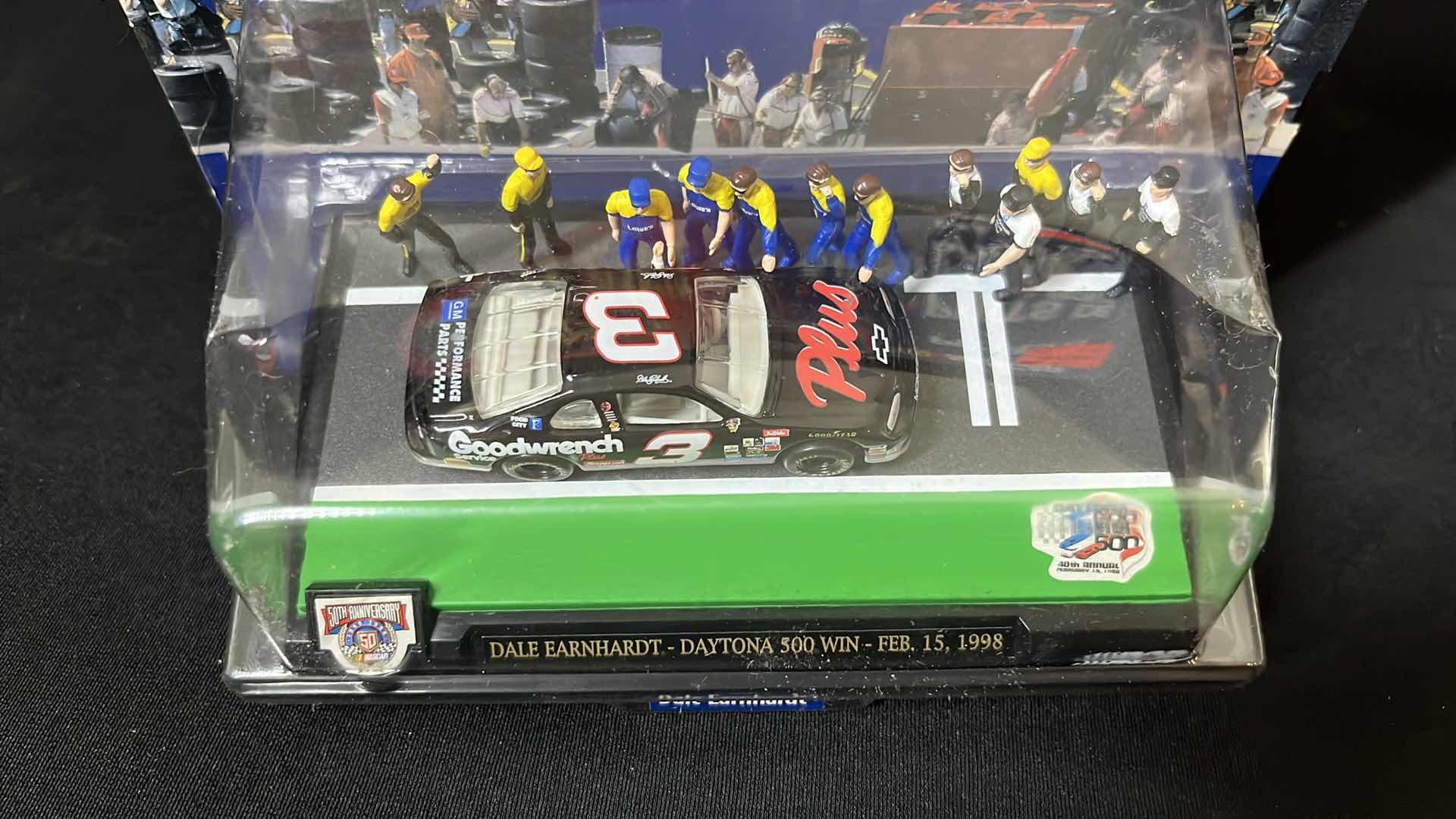 Photo 2 of HASBRO NASCAR WINNERS CIRCLE PIT ROW SERIES DALE EARNHARDT DAYTONA 500 WIN FEB 15 1998