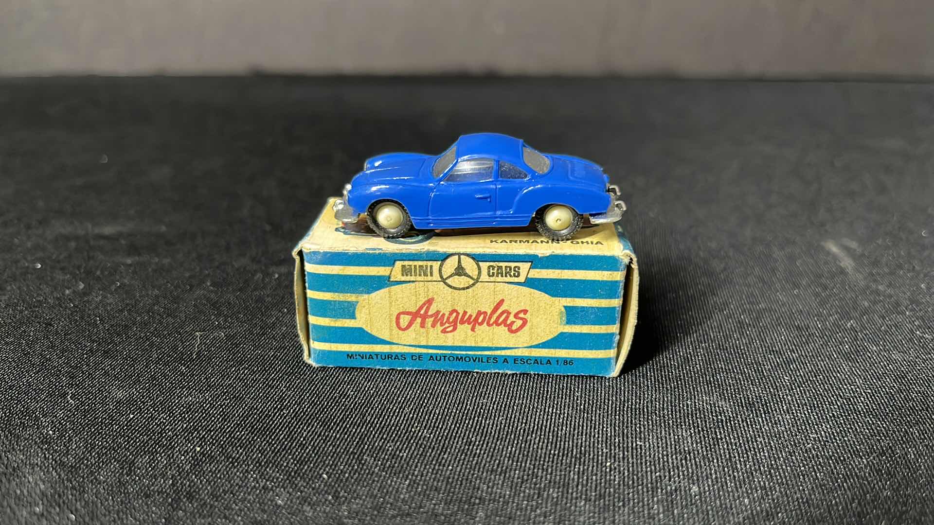 Photo 1 of ANGUPLAS VINTAGE 2” KARMANN GHIA MINI CAR, 1959, MADE IN SPAIN (#83)