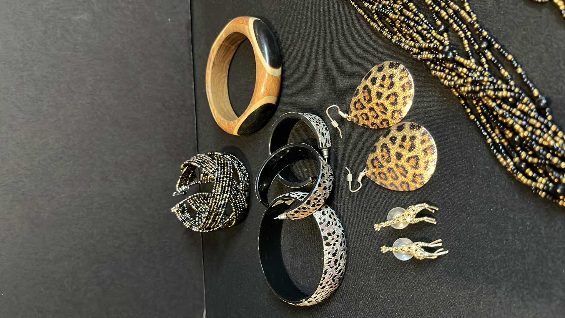 Photo 6 of LEOPARD THEMED COSTUME JEWELRY AND HANGING JEWELRY ORGANIZER