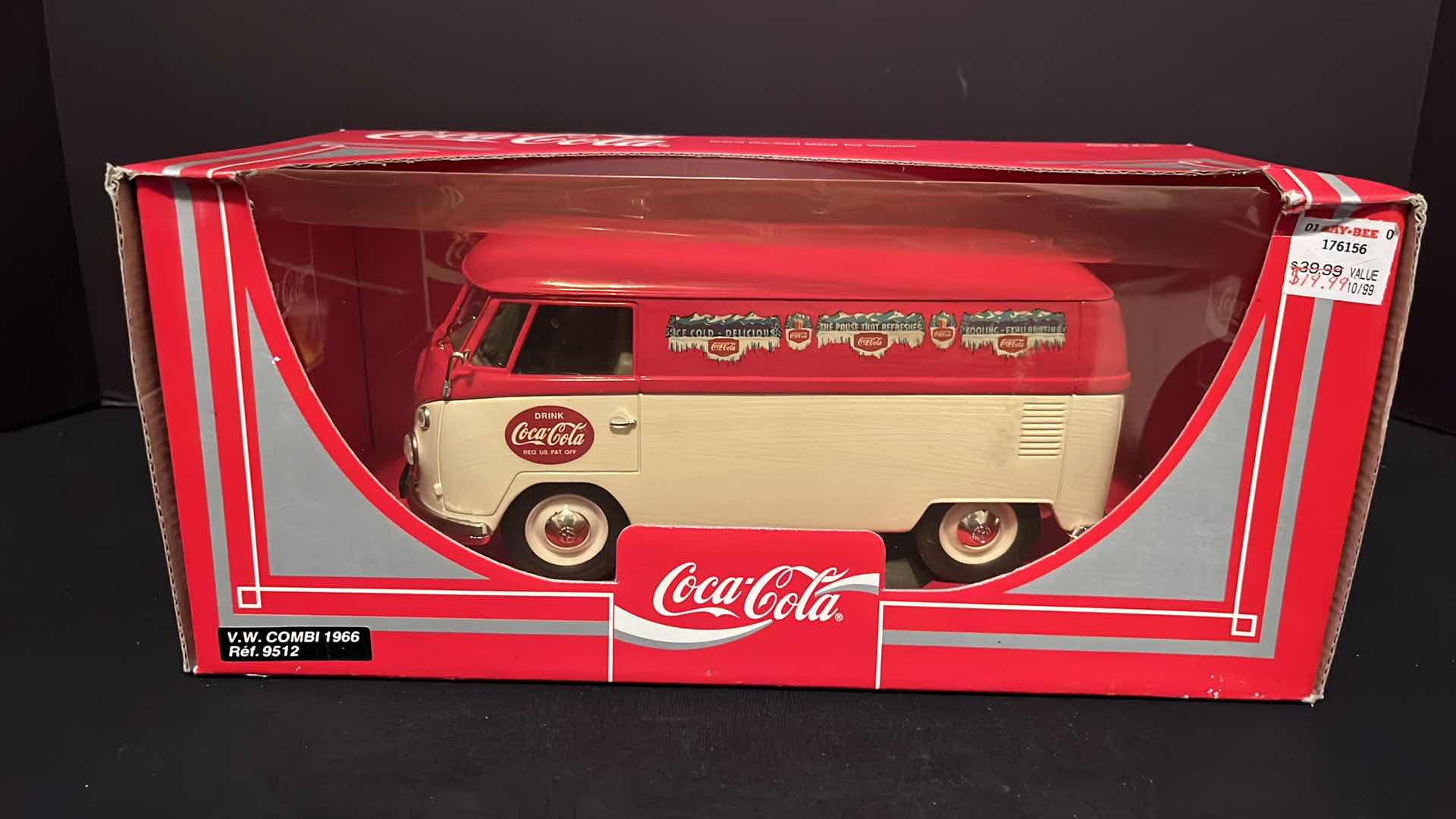 Photo 1 of SOLIDO COCA-COLA DIE-CAST METAL VW 1966 VOLKSWAGEN COMBI BUS, 1998 (ITEM #9512)