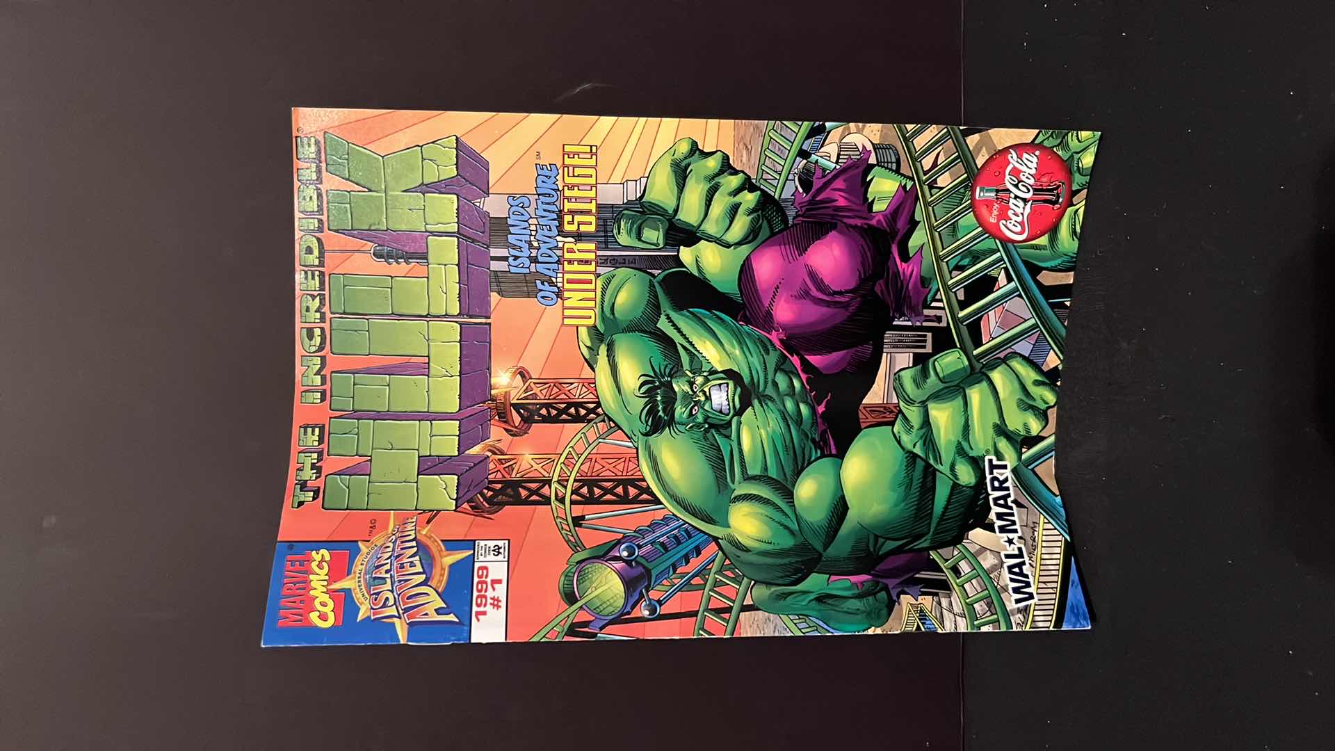 Photo 1 of WALMART/COCA-COLA MARVEL COMICS 1999 ISSUE #1 “THE INCREDIBLE HULK” COMIC BOOK