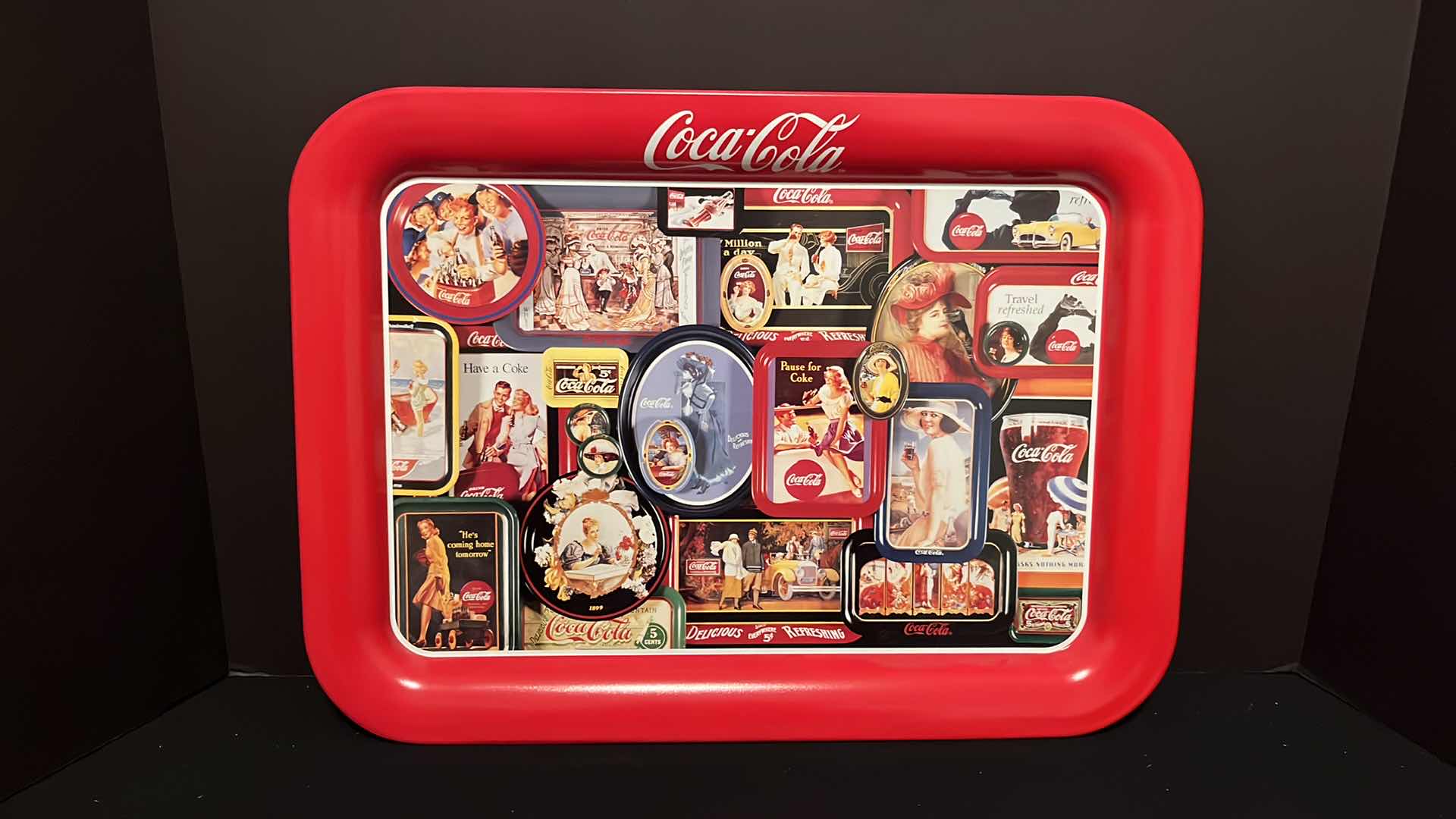 Photo 1 of COCA-COLA BRAND COCA-COLA TIN TRAY, 1998