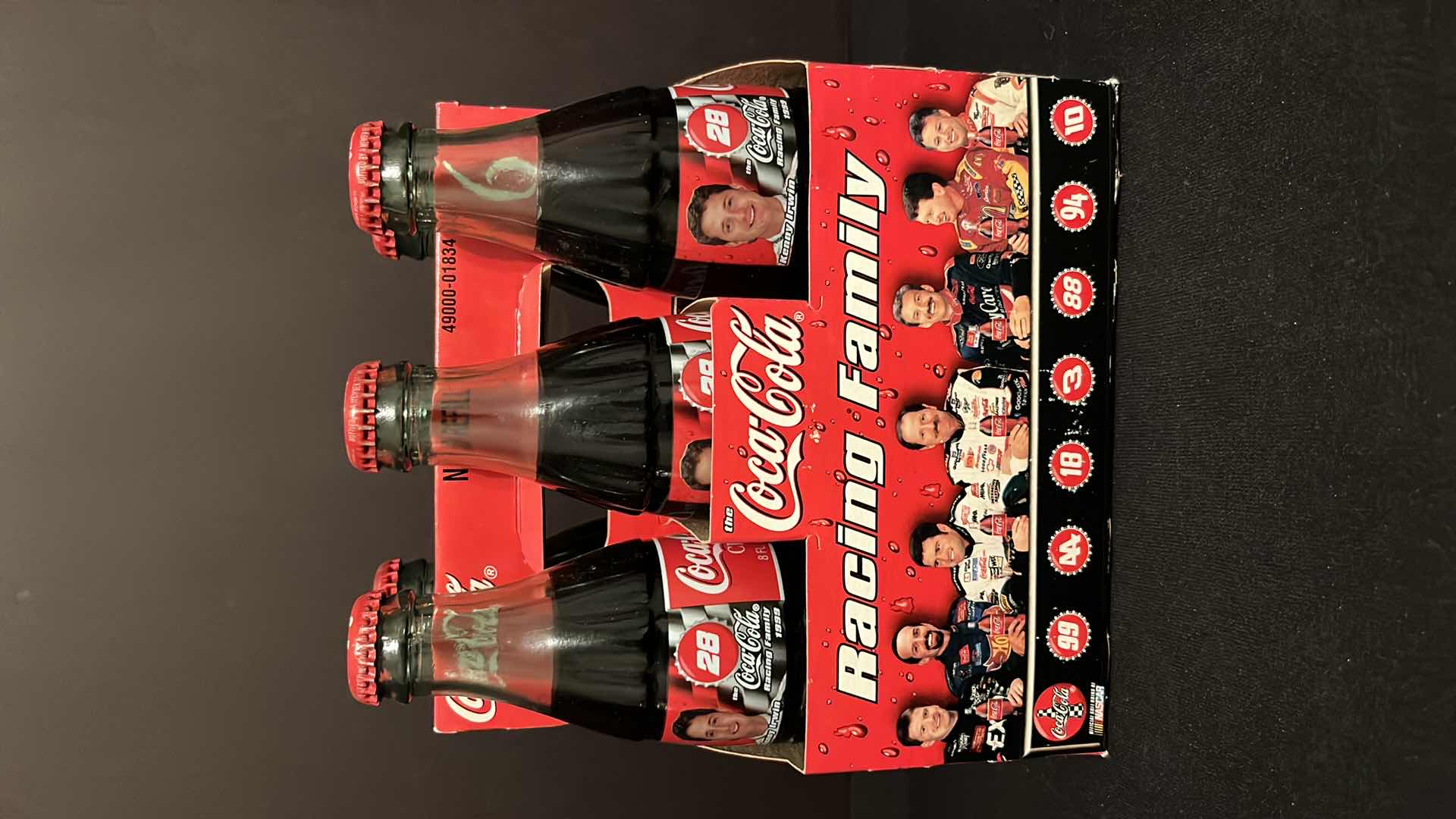 Photo 1 of COCA-COLA COMMEMORATIVE NASCAR RACING FAMILY #28 KENNY IRWIN 6-PACK 8 OZ BOTTLES, UNOPENED 1999
