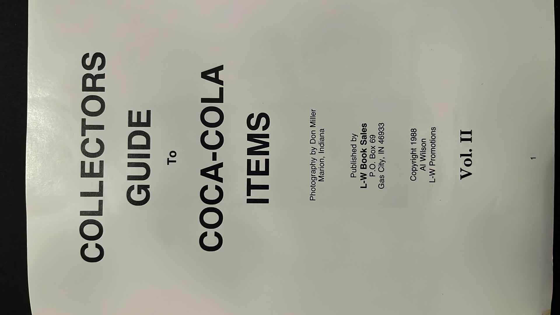 Photo 8 of VINTAGE COCA-COLA MAGAZINE AD PRINTS 1939 & 1943 W COLLECTOR’S GUIDE TO COCA-COLA ITEMS, 1988