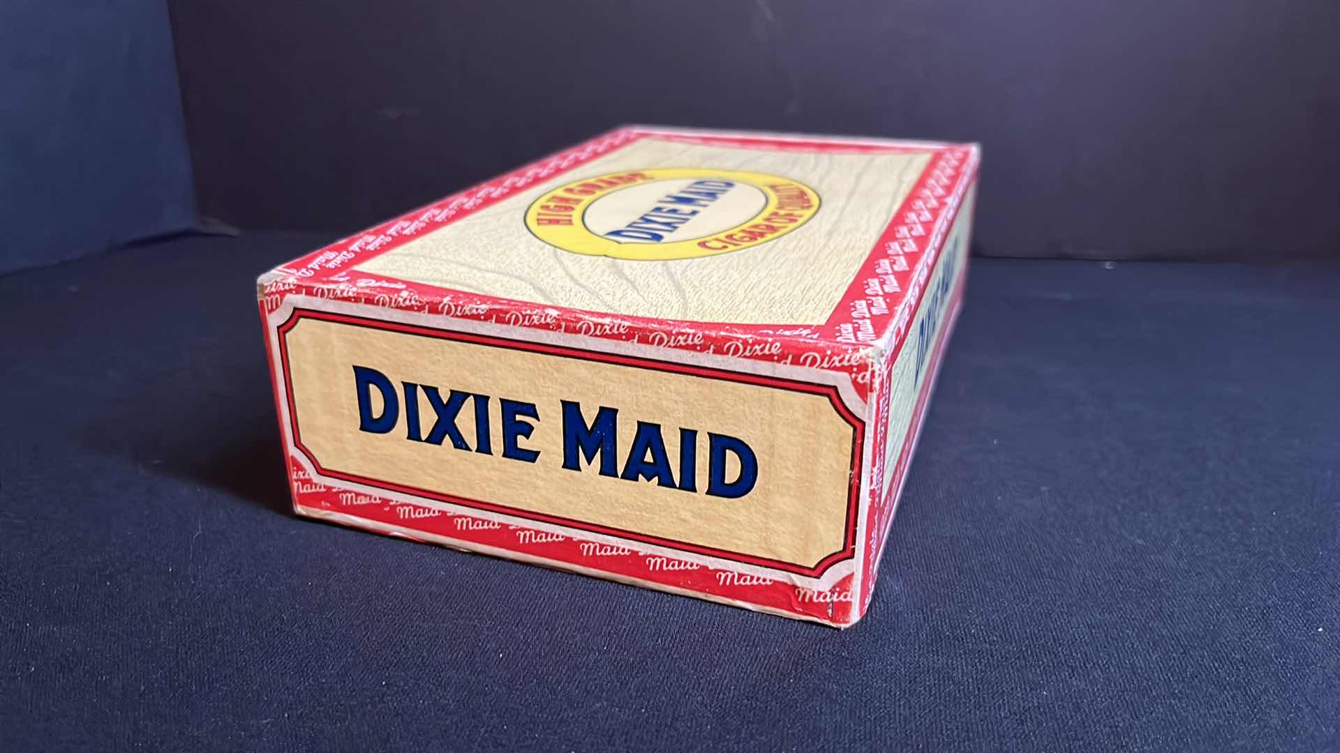 Photo 9 of VINTAGE 2-CIGAR BOXES OF 1950’S, ROBT. BURNS CORONA SUPREME & DIXIE MAID