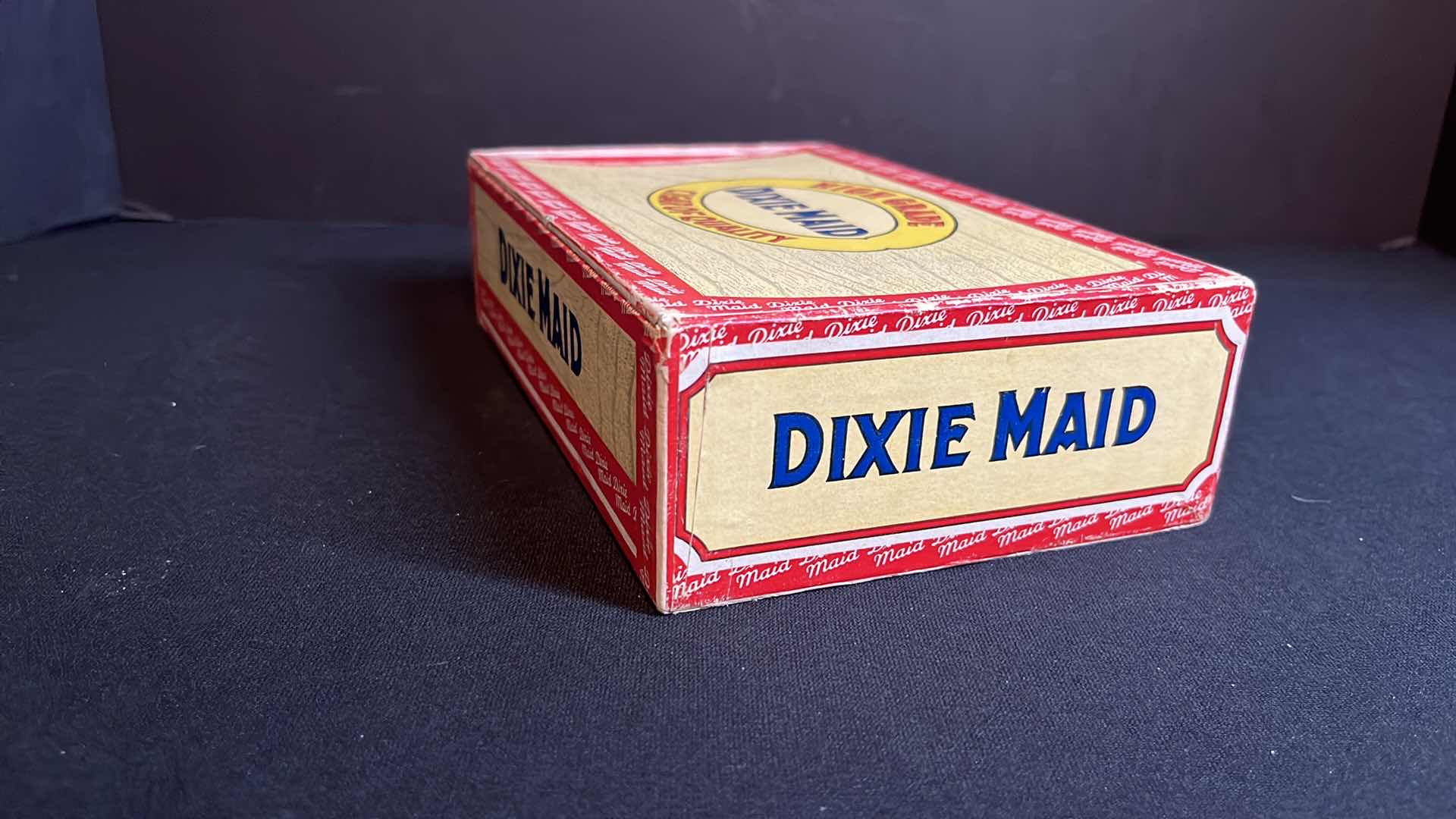 Photo 10 of VINTAGE 2-CIGAR BOXES OF 1950’S, ROBT. BURNS CORONA SUPREME & DIXIE MAID