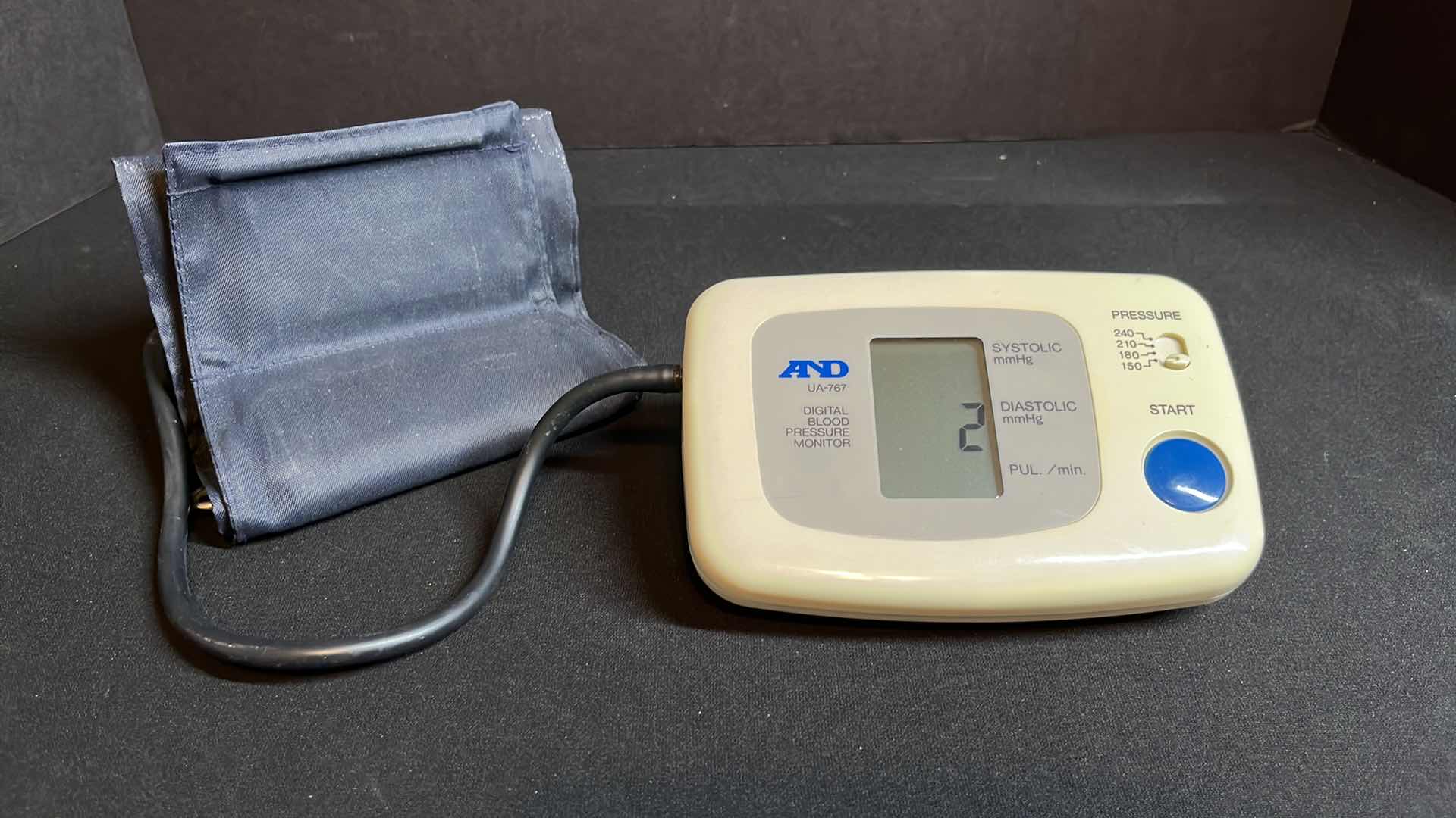 Photo 1 of A&D HOME DIGITAL BLOOD PRESSURE MONITOR W MED CUFF, BATTERY OPERATED (UA-767)