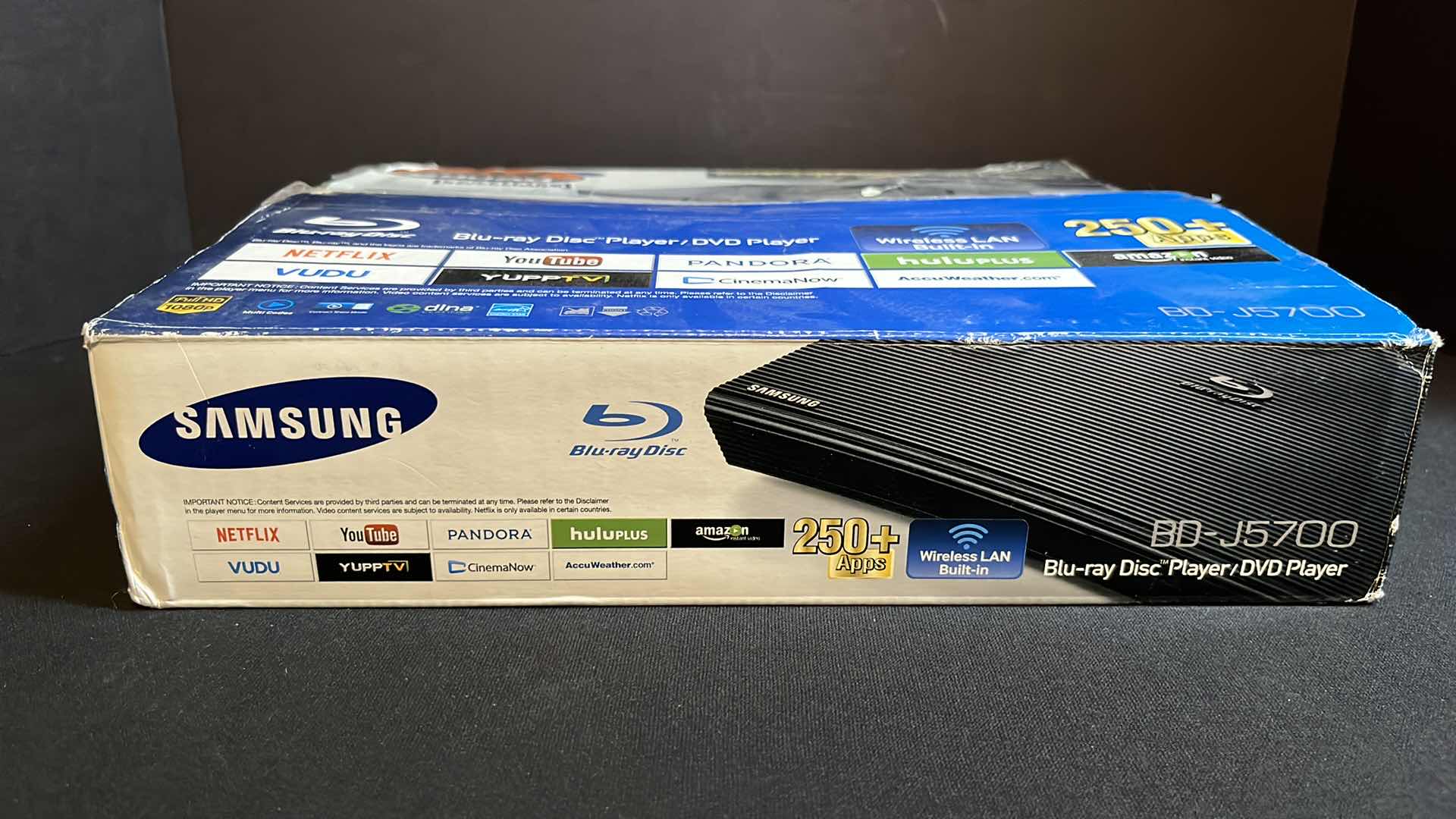 Photo 1 of SAMSUNG BLU-RAY DISC PLAYER/DVD PLAYER, GEEK SQUAD CERTIFIED REFURBISH (BD-J5700)