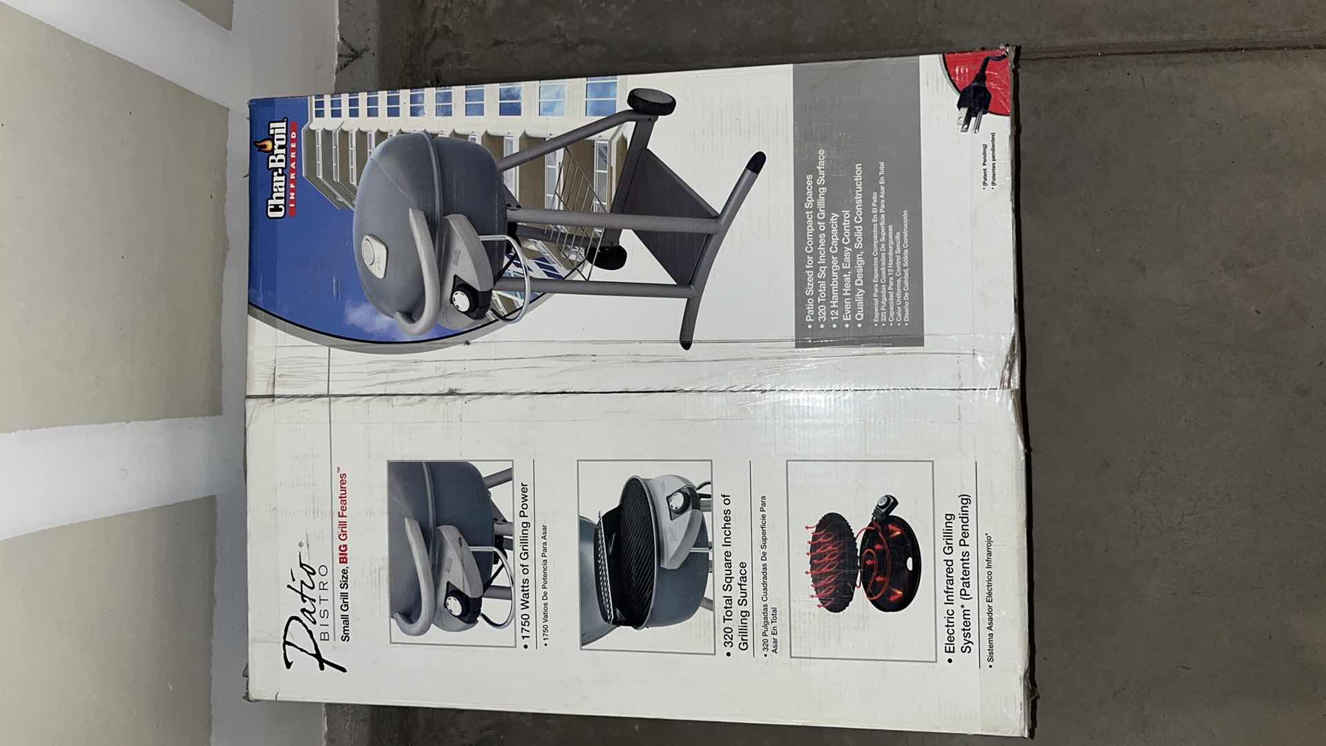 Photo 3 of NIB CHARBROIL INFRARED PATIO BISTRO  ELECTRIC INFRARED GRILLING SYSTEM