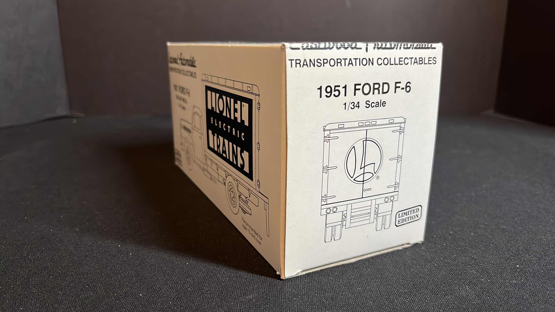 Photo 8 of NIB FIRST GEAR INC EASTWOOD AUTOMOBILIA TRANSPORTATION COLLECTABLES LIONEL ELECTRIC TRAINS DIE-CAST METAL 1/34 SCALE 1951 FORD F-6, 1992 (STOCK #19-0104)