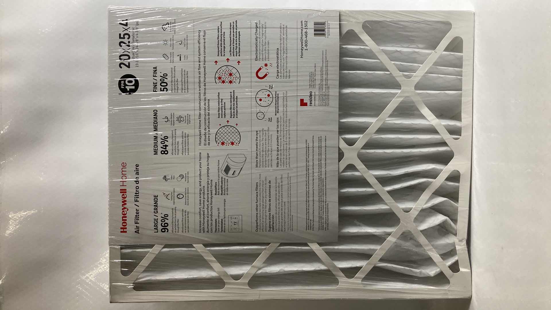 Photo 2 of NEW HONEYWELL HOME AIR FILTER 20” X 25” X 4”