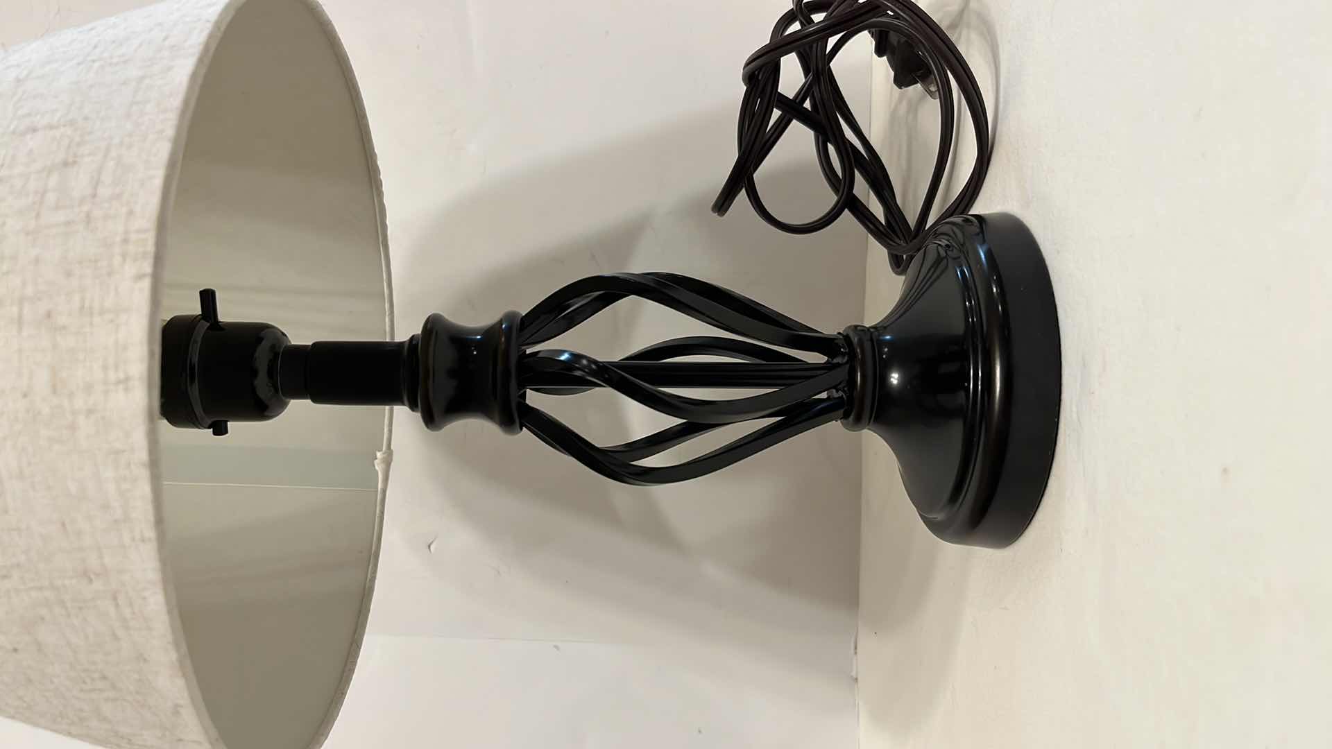 Photo 2 of HOME DEPOT BLACK TABLE LAMP 16.25” MODEL 15414