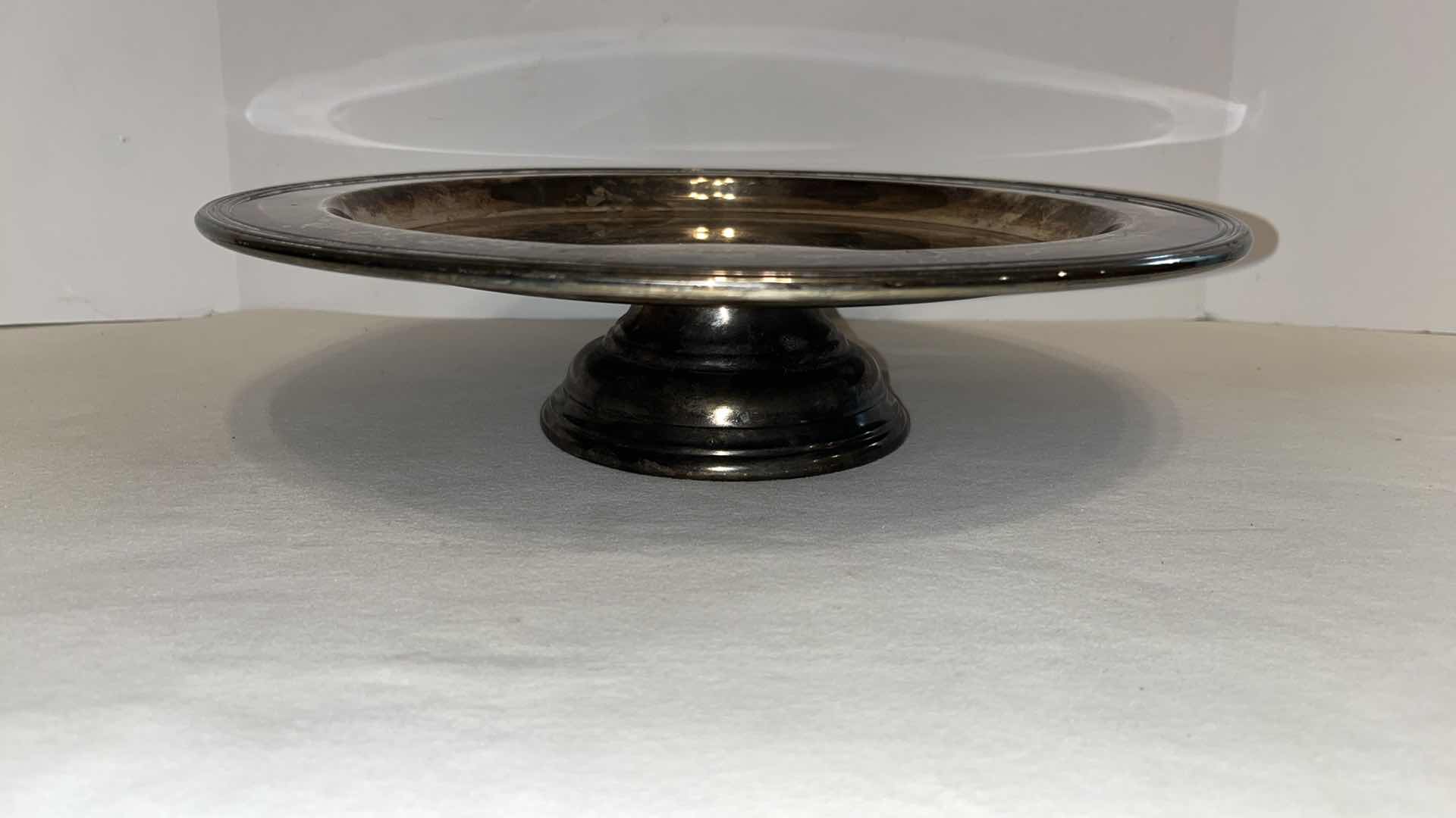 Photo 1 of VINTAGE SILVER 13” ROUND CAKE STAND
