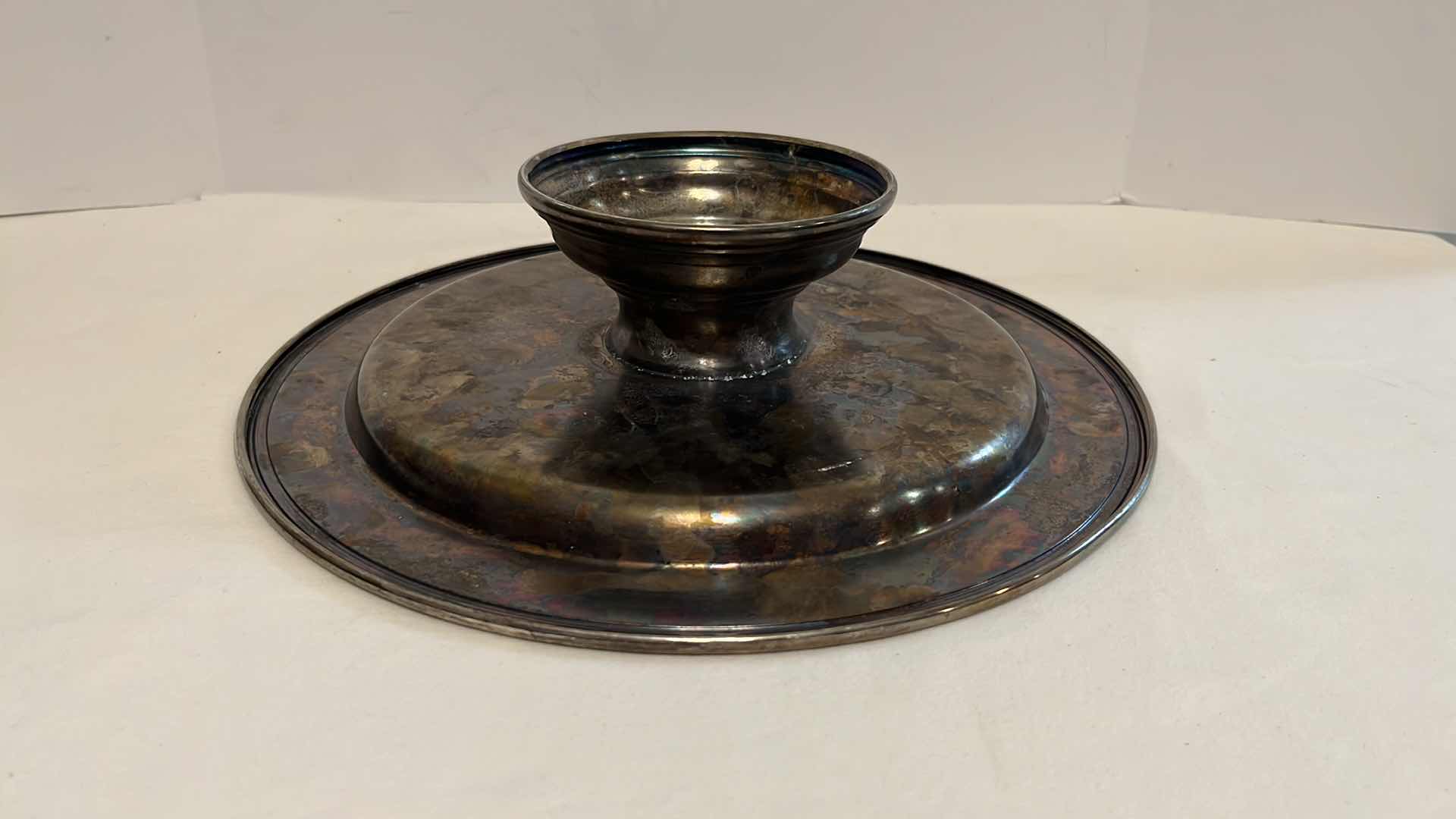 Photo 4 of VINTAGE SILVER 13” ROUND CAKE STAND
