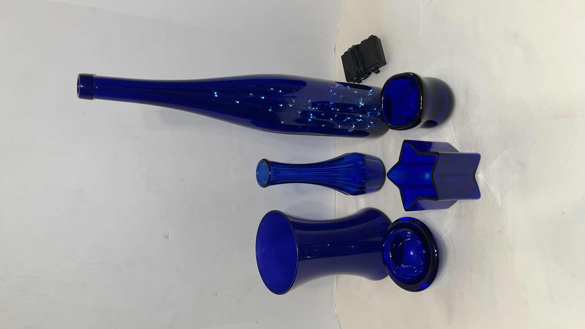 Photo 1 of COBALT BLUE GLASS DECOR (6)