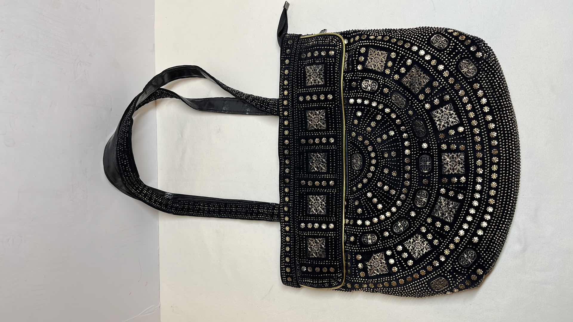 Photo 2 of BEADED BAG & FAUX LEATHER PURSE