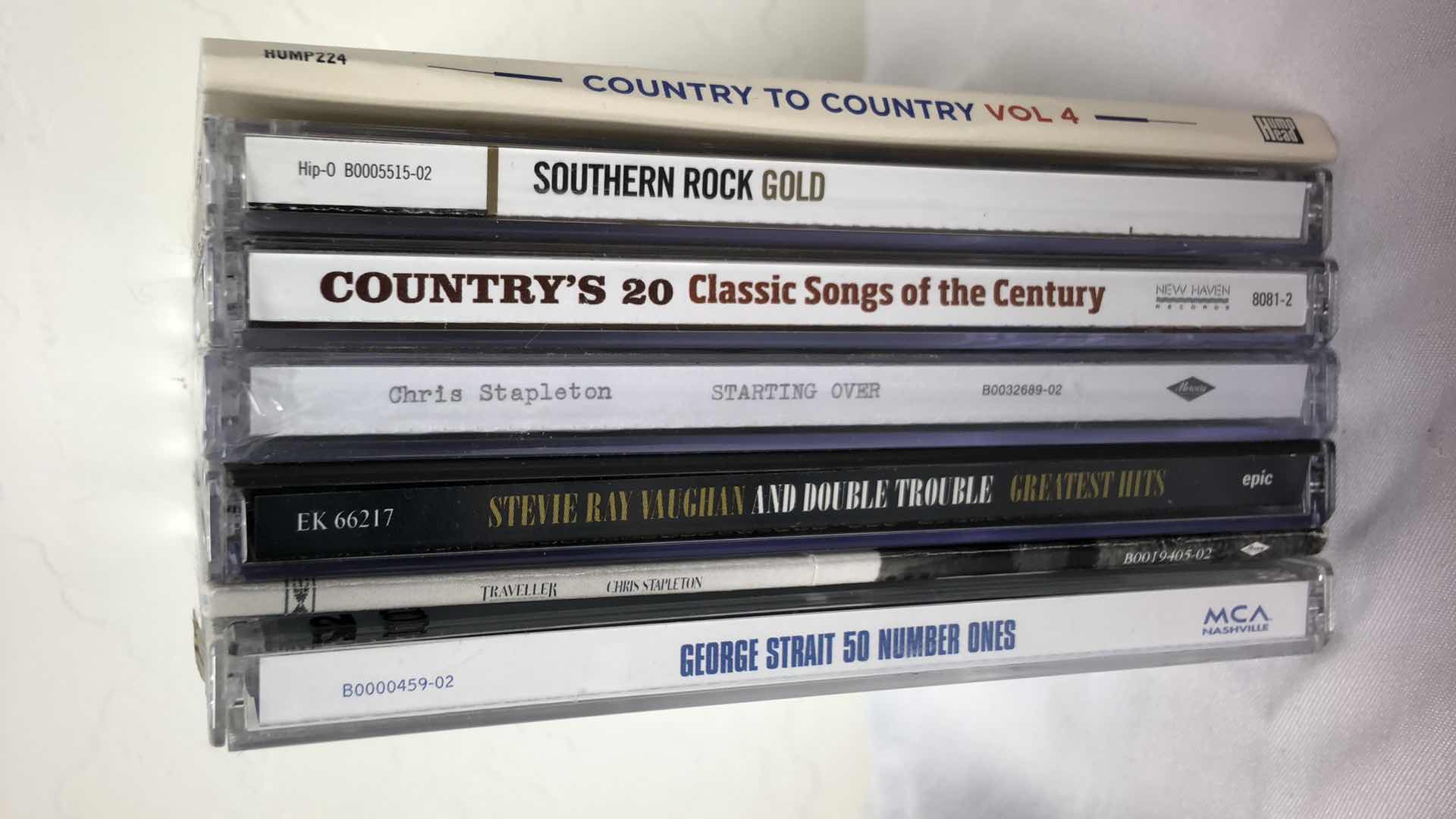 Photo 1 of ASSORTED COUNTRY ALBUMS (7) GEORGE STRAIGHT, CHRIS STAPLETON, ETC