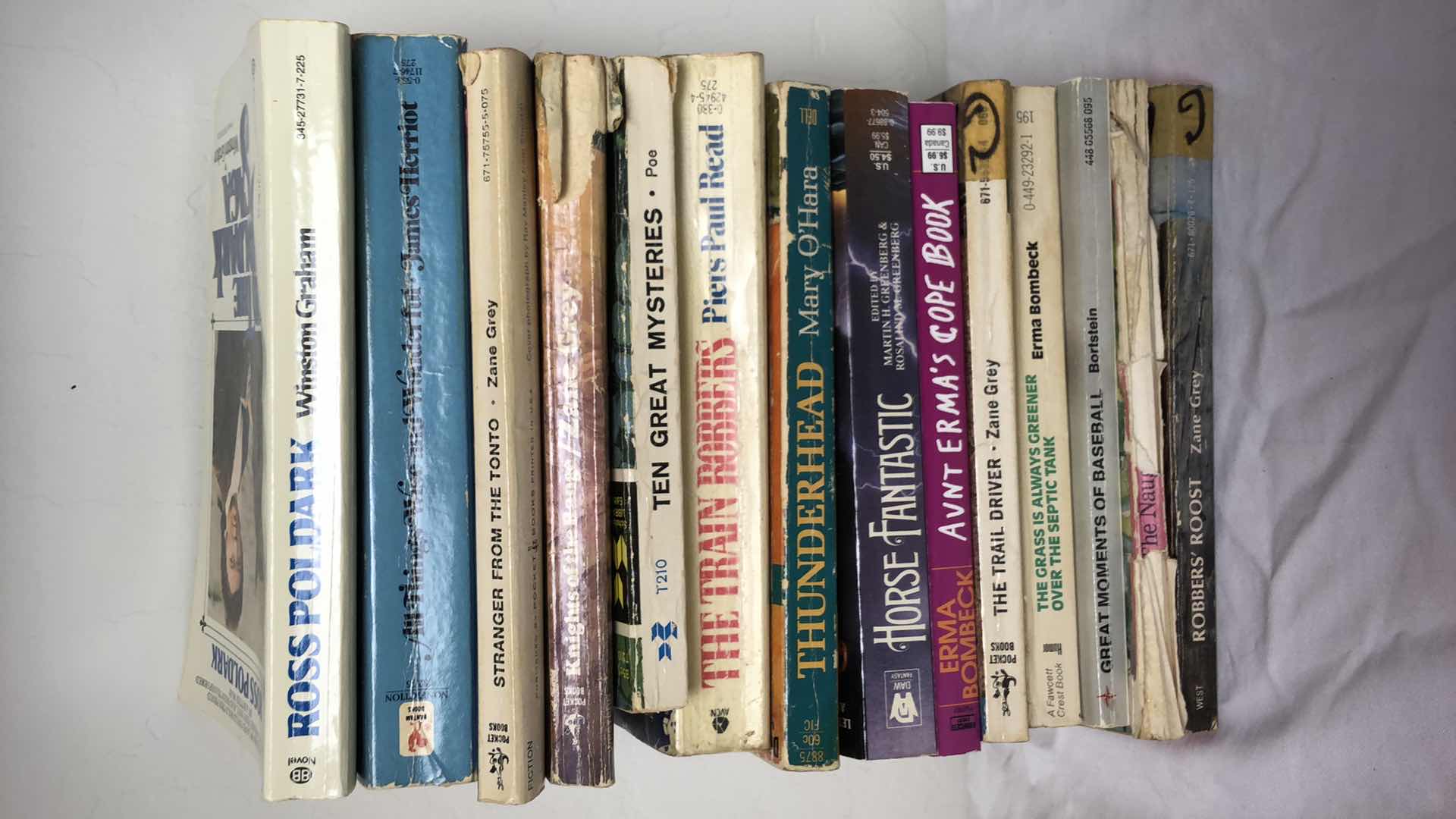 Photo 1 of ASSORTMENT OF SHORT NOVELS (14) ZANE GREY, POE, BOMBECK, ETC