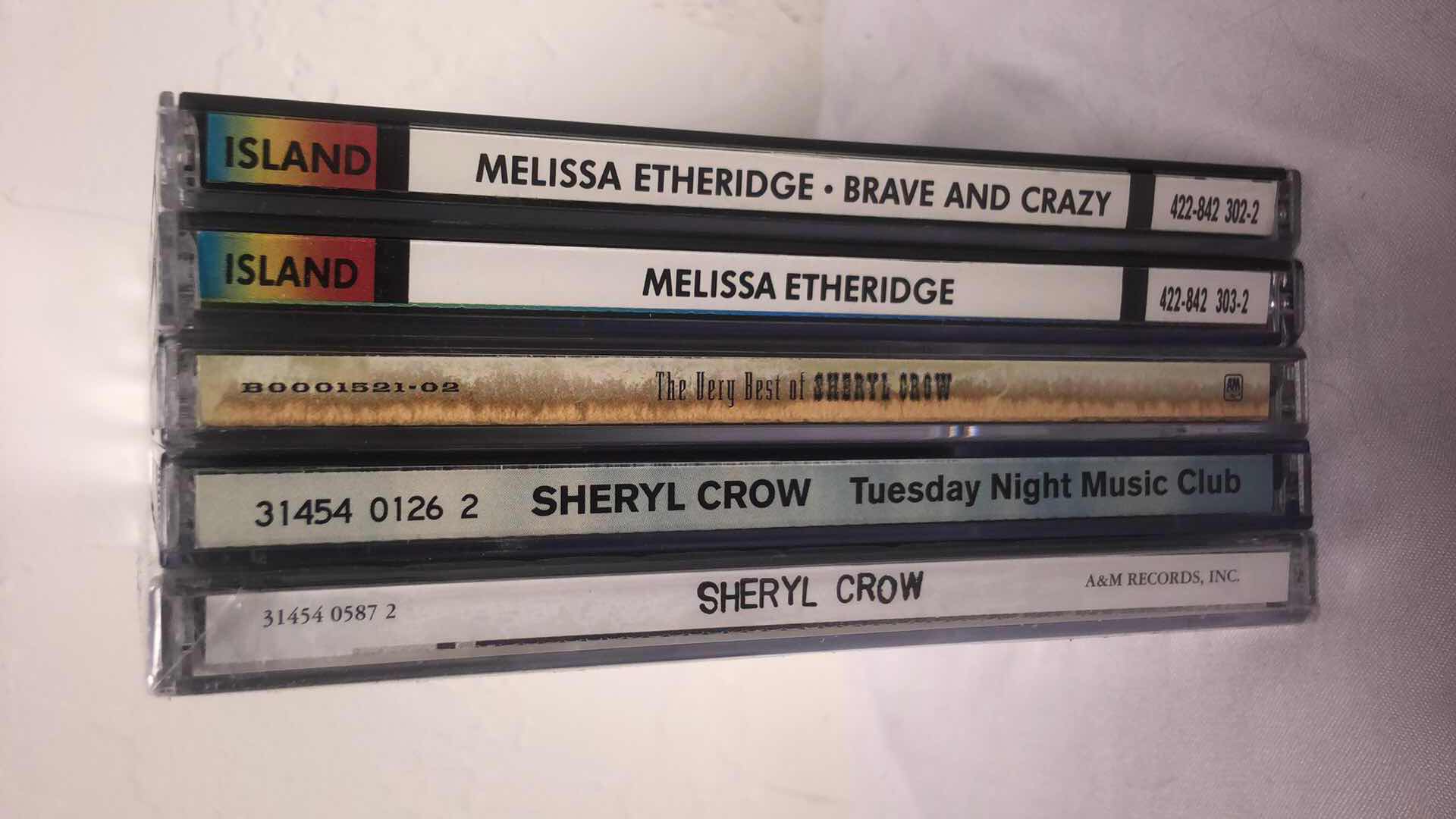 Photo 1 of ASSORTED SHERYL CROW AND MELISSA ETHRIDGE ALBUM CDS (5)